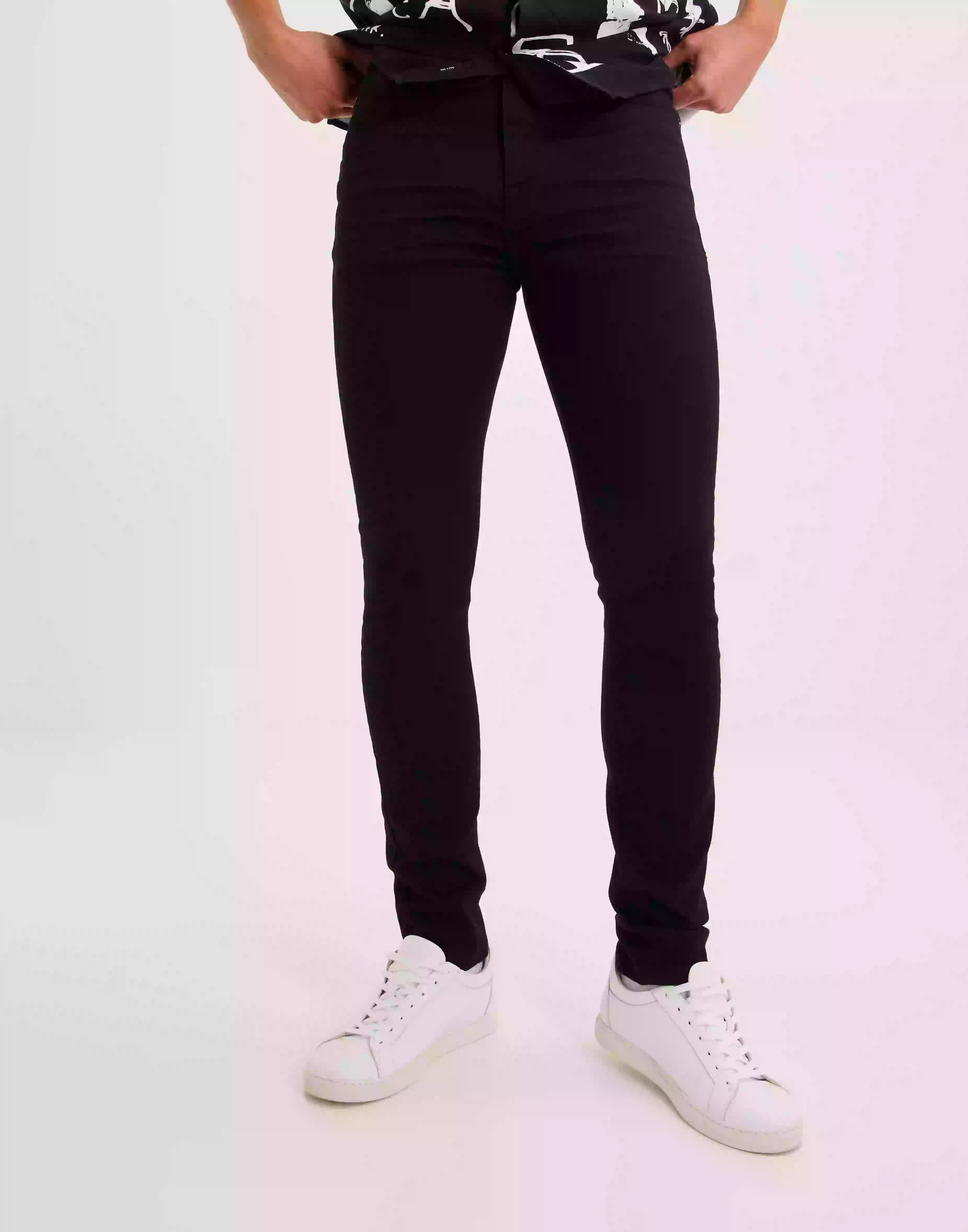 Selected Homme SLH175-Slim Leon 24001 Black Jns W Slim fit jeans Black Denim