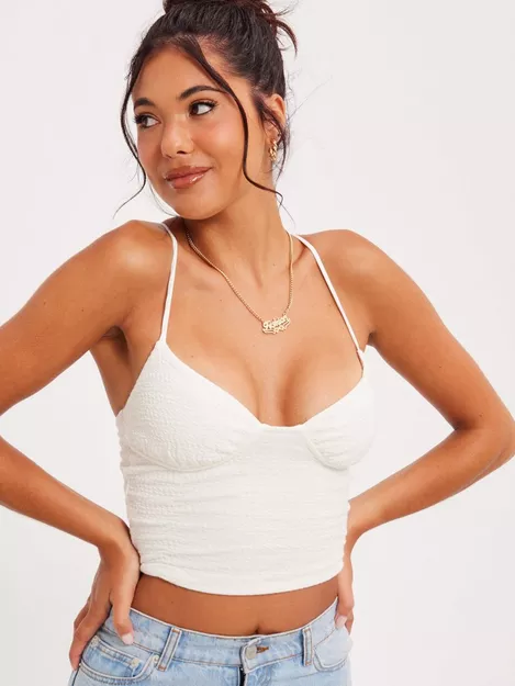 Buy Nelly Structured Mini Top - White