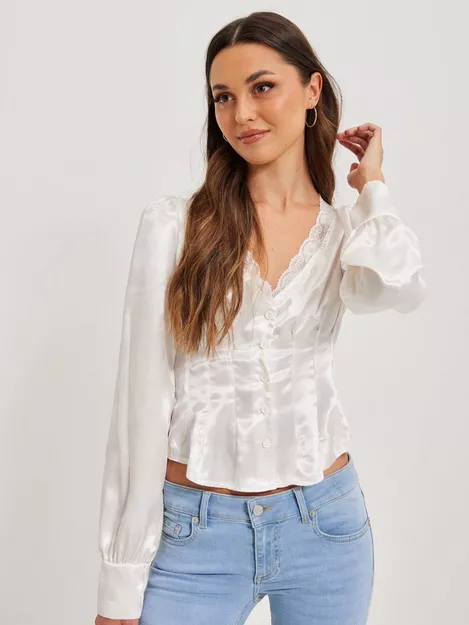 Buy Nelly Lace Corset Top - White