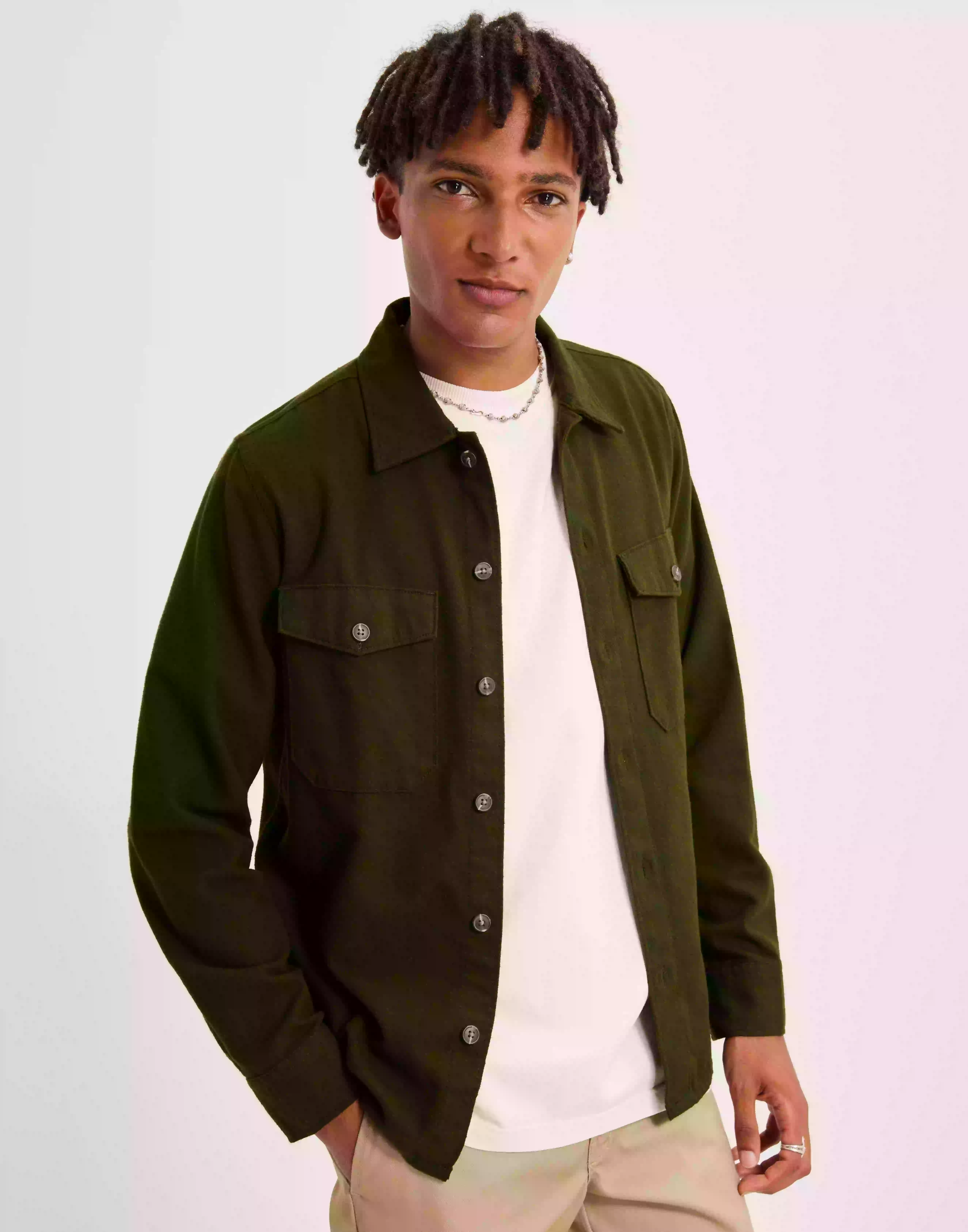 Jack & Jones Jjejay Overshirt L/S Sn Overshirts Rosin