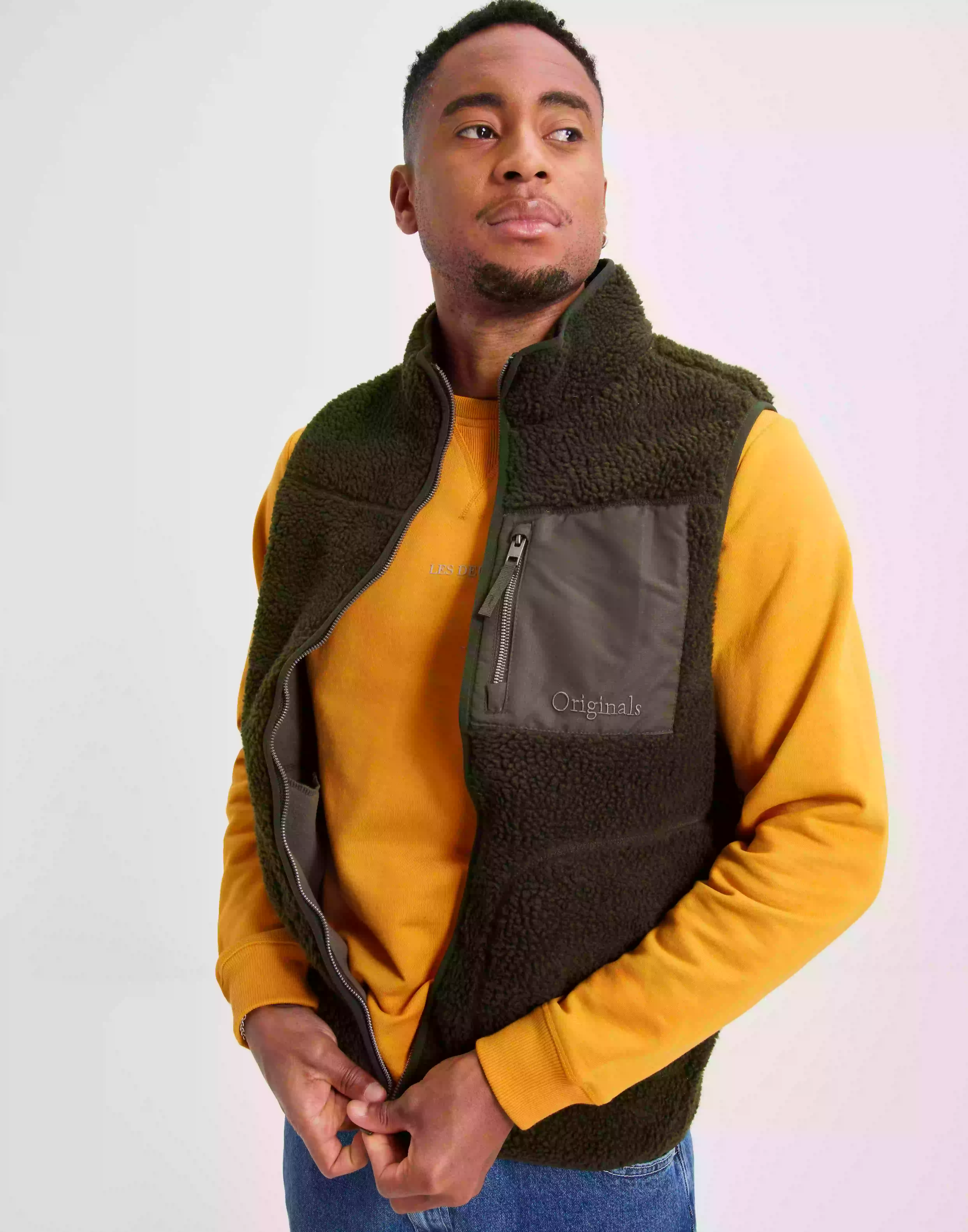 Jack & Jones Jorpark Teddy Bodywarmer Sn Västar Forest Night