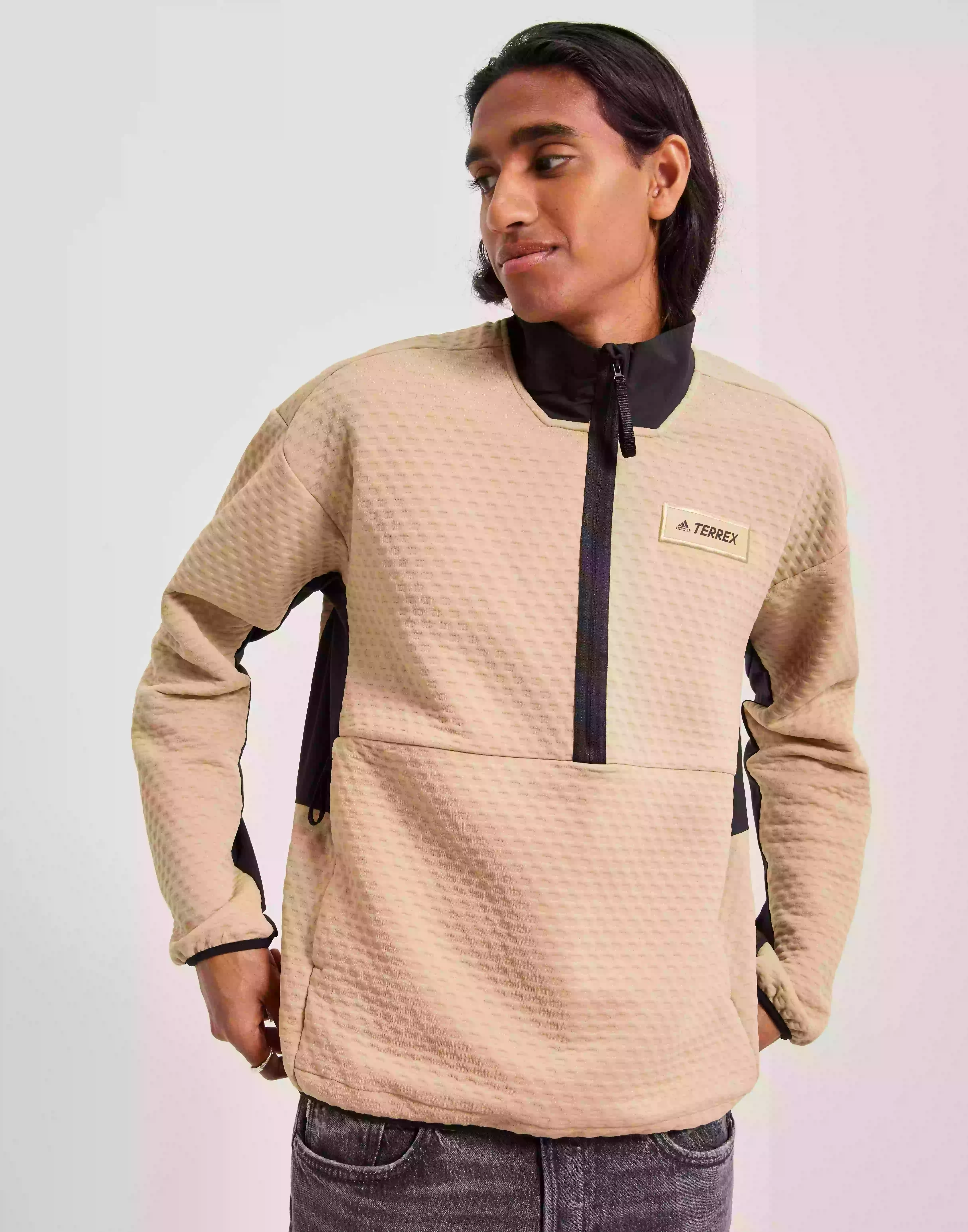 Adidas Terrex Utilitas HZ Fl Half zip Brun