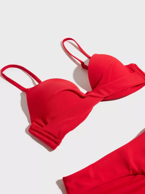 H M H & M - Super Push-Up Bikini Top - Red for Women
