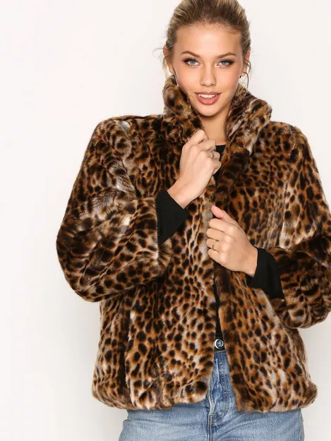 Buy Michael Kors Faux Fur Jacket - Leopard 