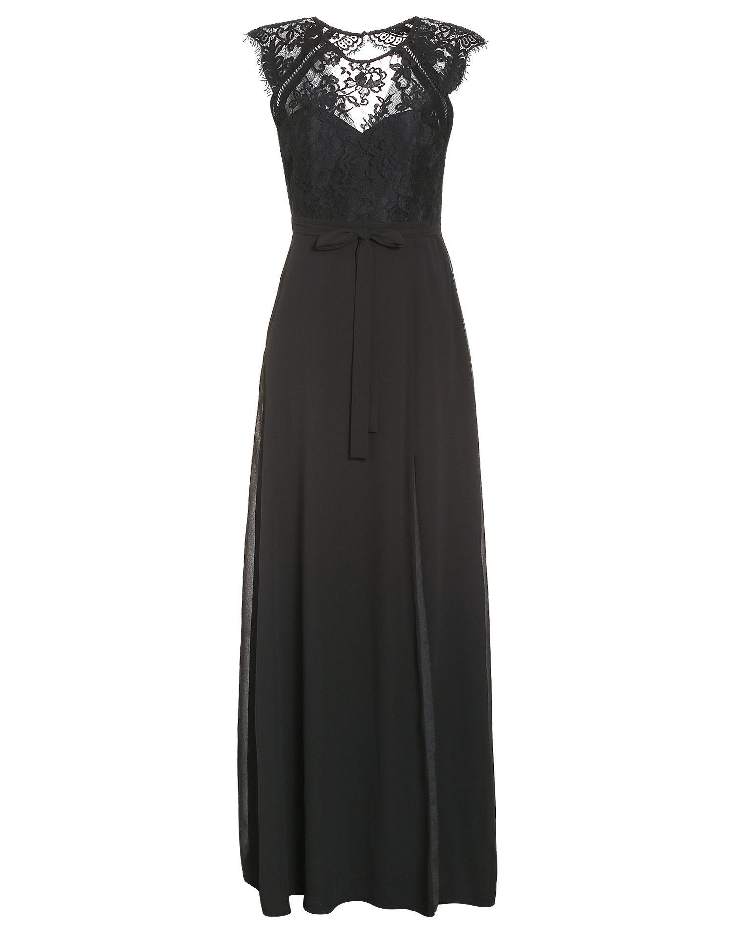 nly eve cap sleeve wrap gown