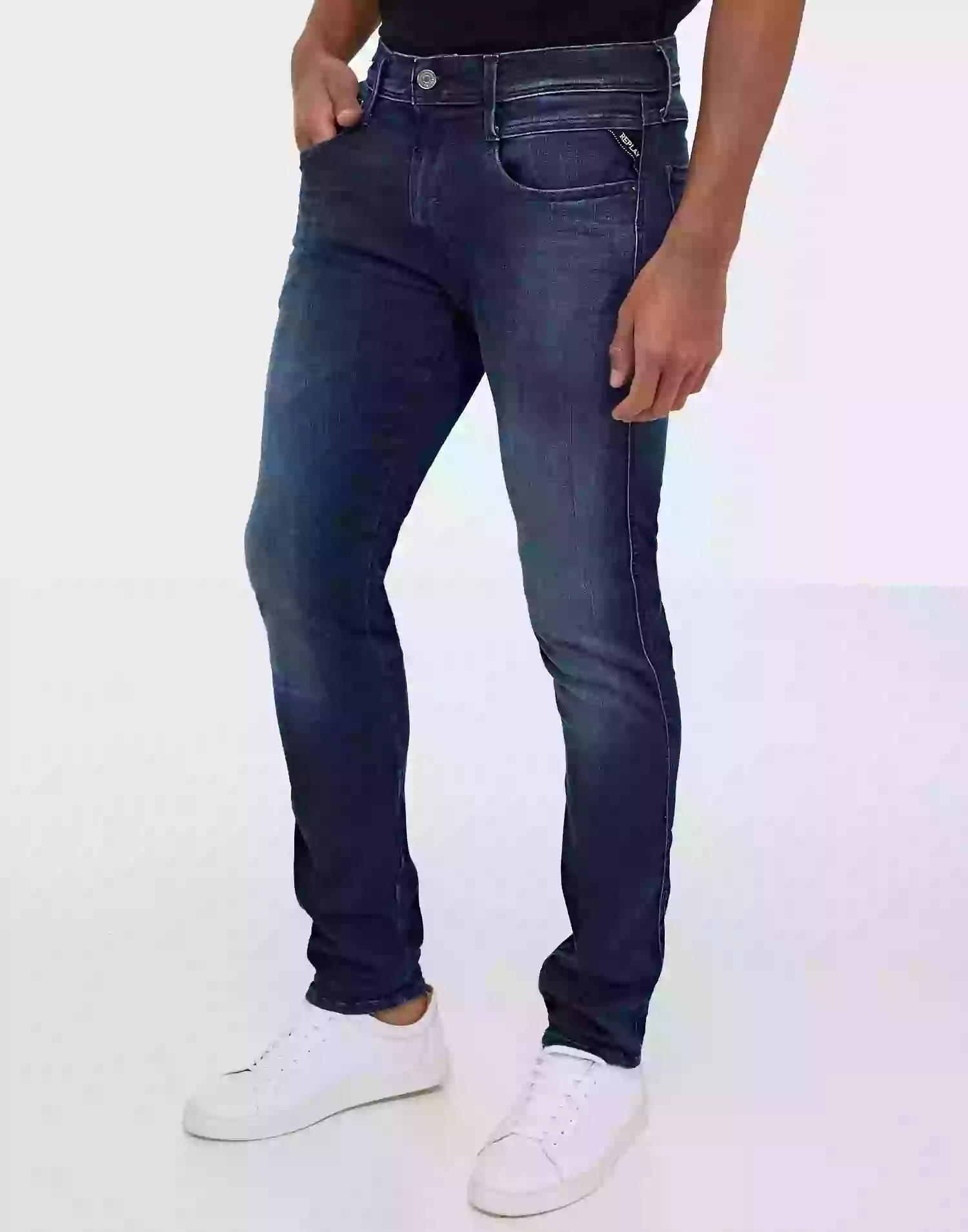 Replay Anbass Hyperflex Slim fit jeans Dark Blue