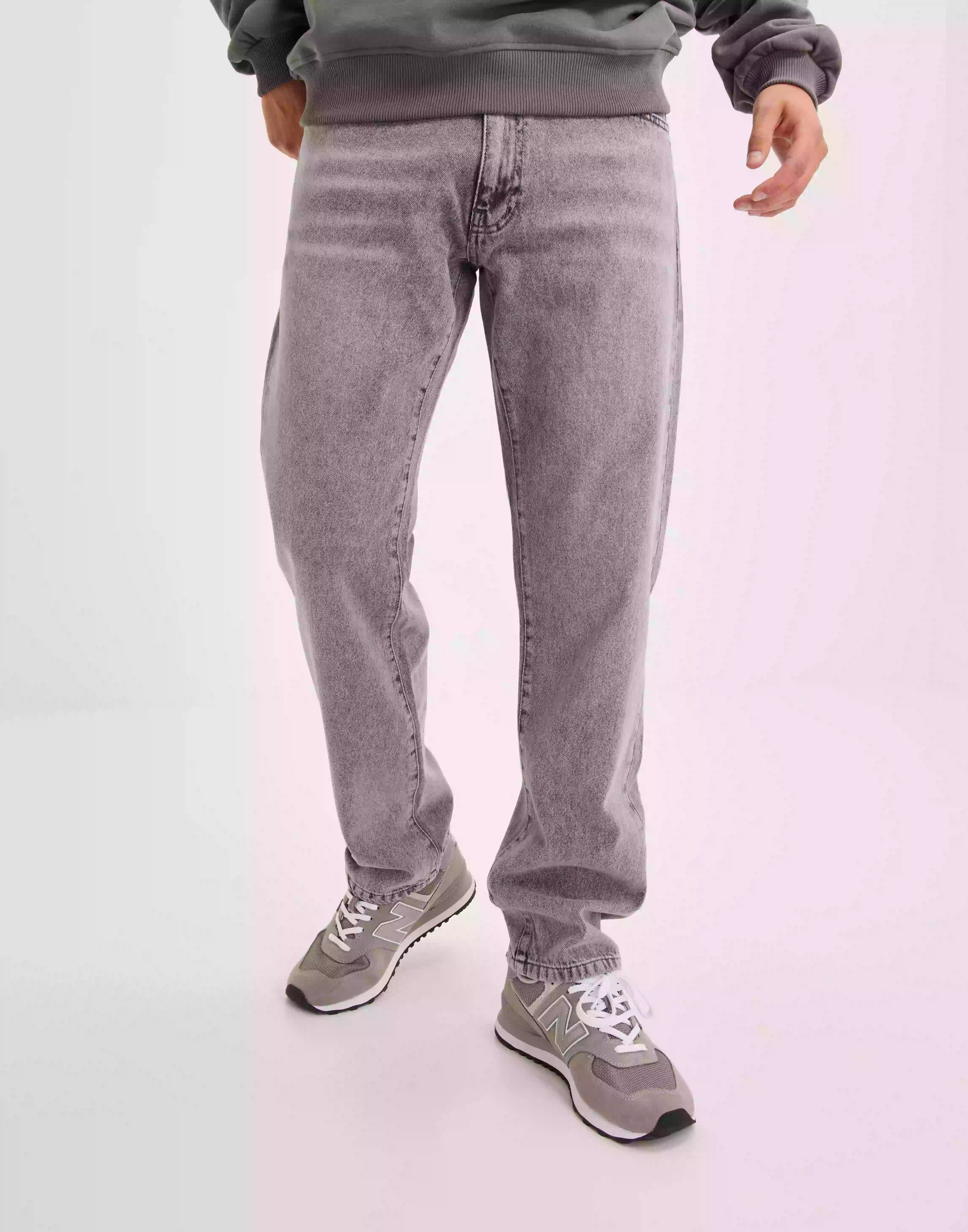 Woodbird Doc Ash Grey Jeans Loose fit jeans Grey