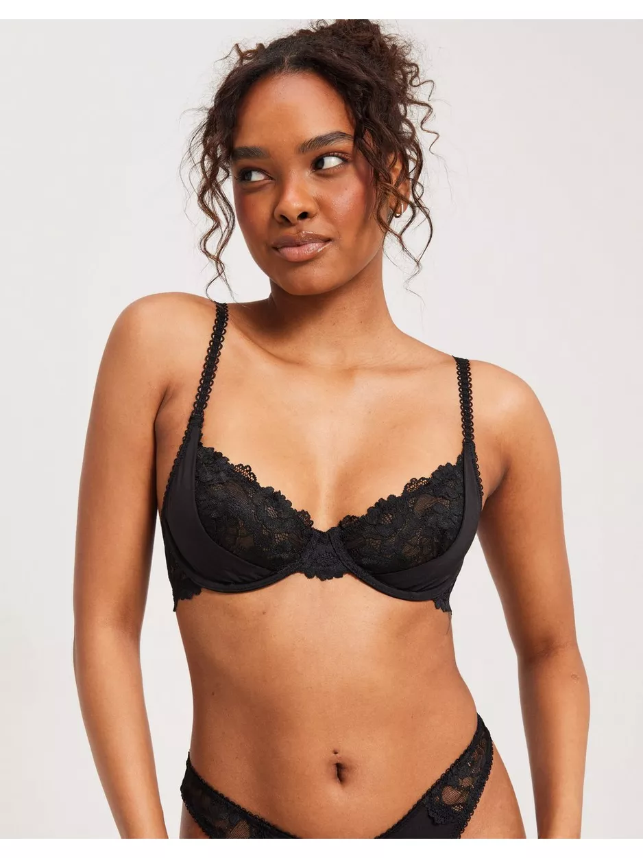NLY Lingerie Beautified Wire Bra BH med bygel Svart