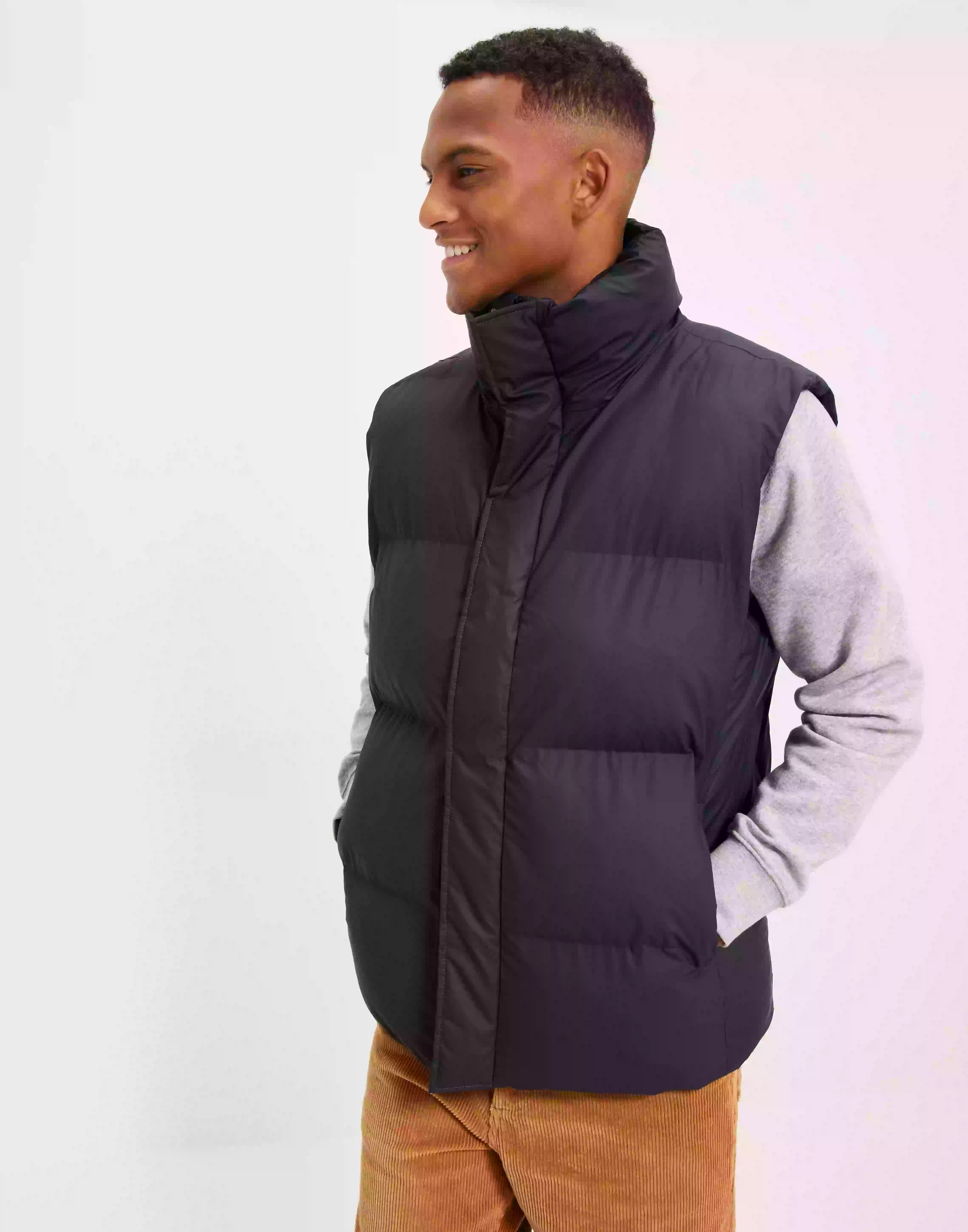 Rains Boxy Puffer Vest Västar Navy
