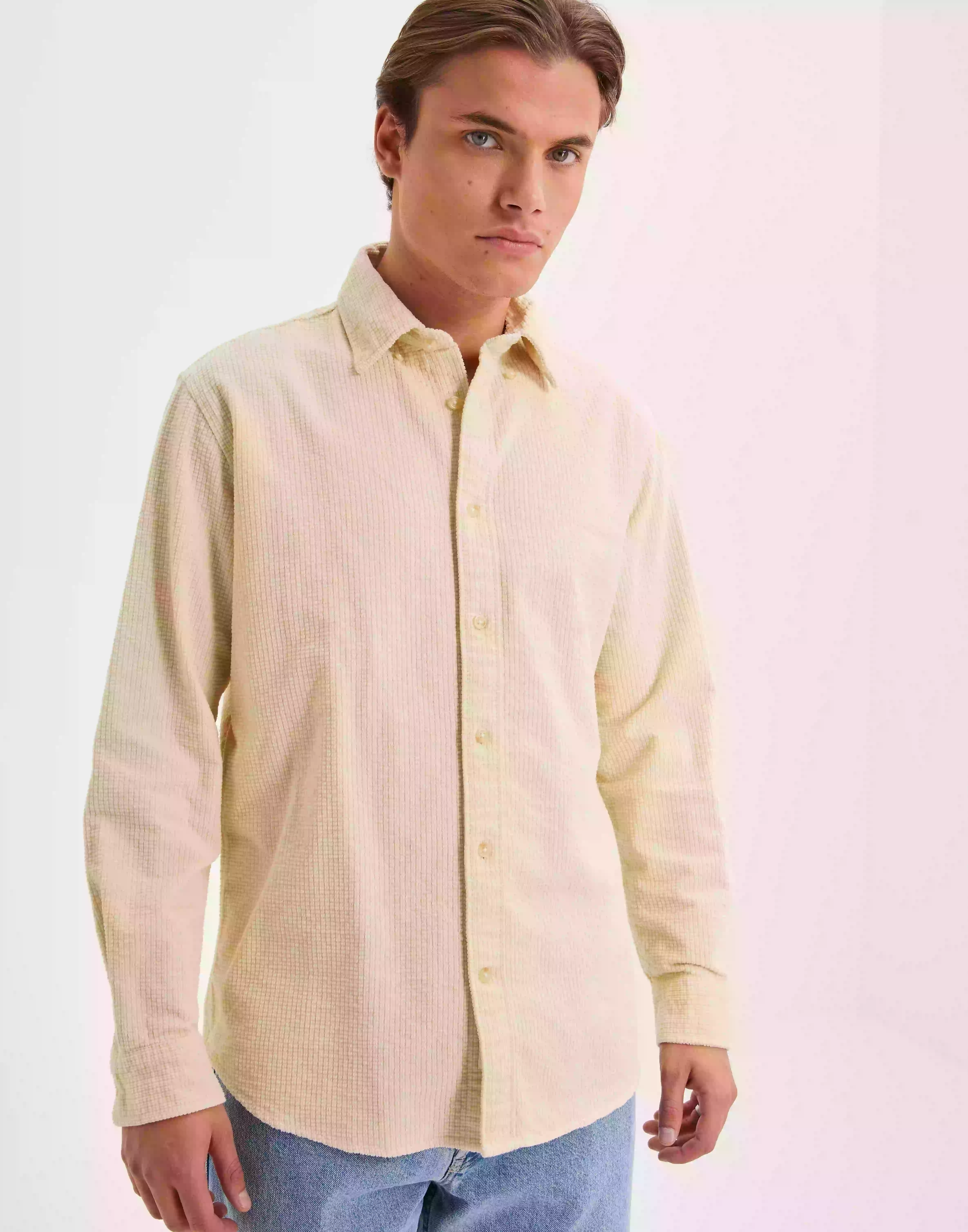 Selected Homme Slhregalbert Shirt Ls W Vardagsskjortor Cloud Cream
