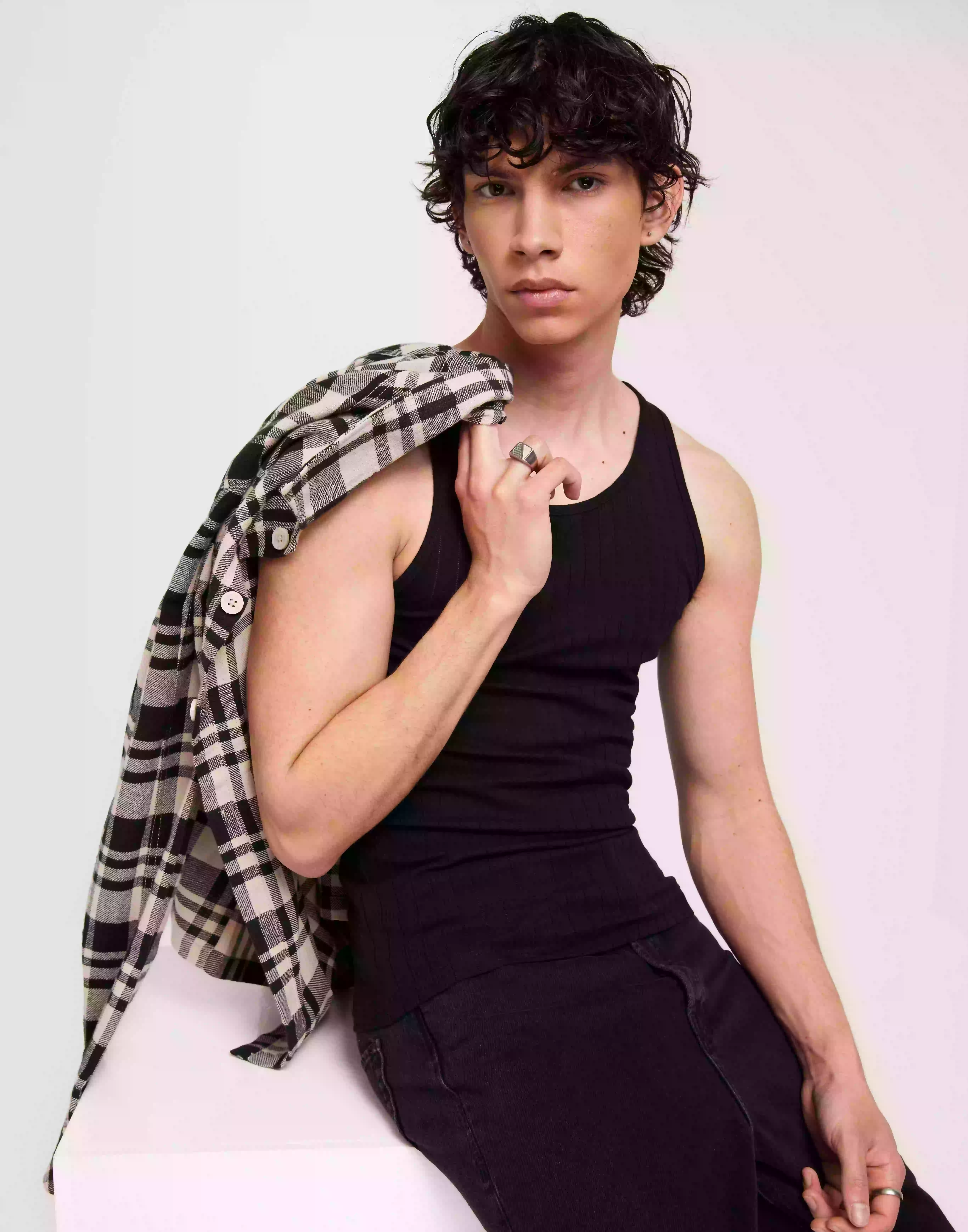 Jack & Jones Jorbelmont Pointelle Tank Top Linnen & ärmlösa toppar Black