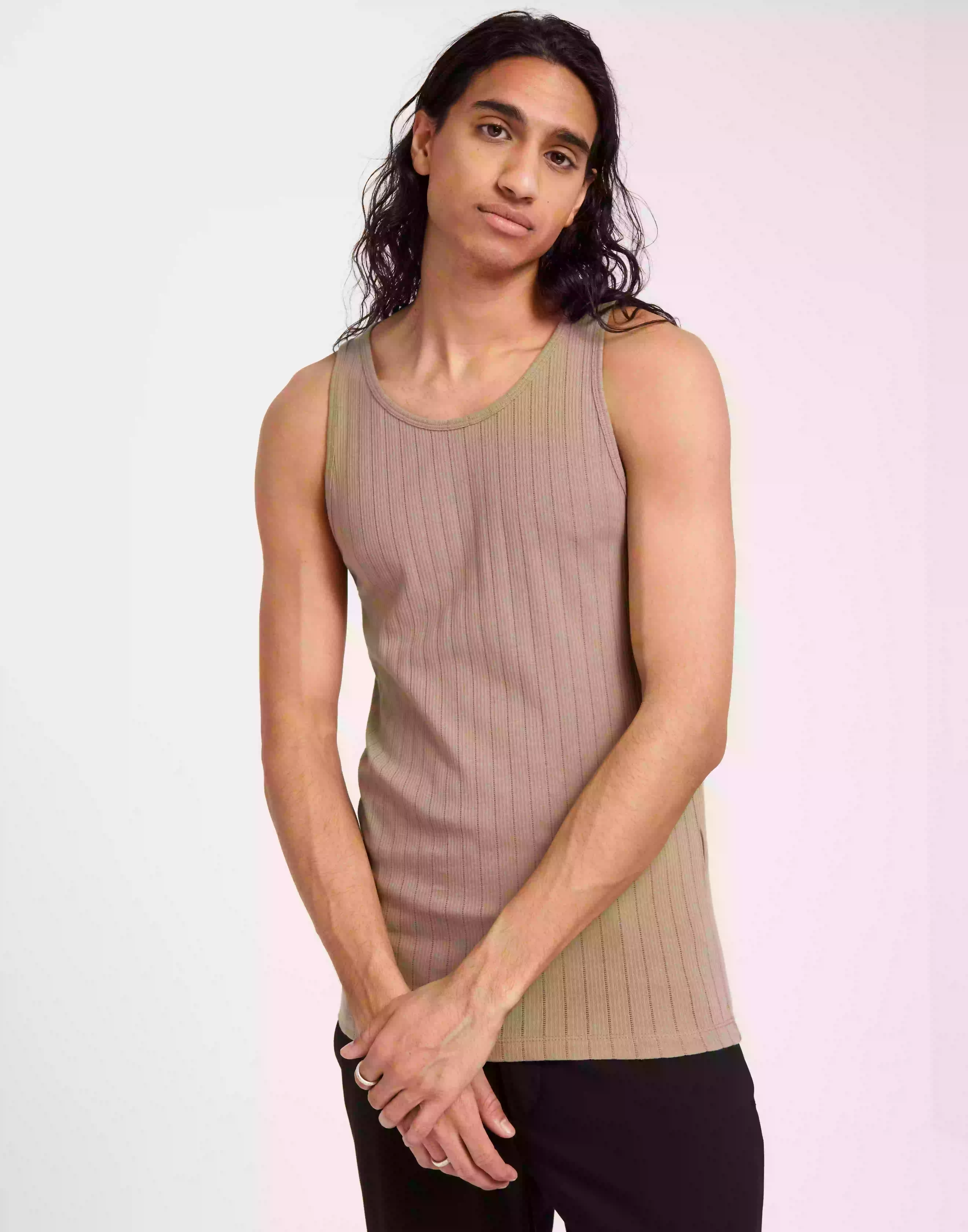 Jack & Jones Jorbelmont Pointelle Tank Top Linnen & ärmlösa toppar Crockery