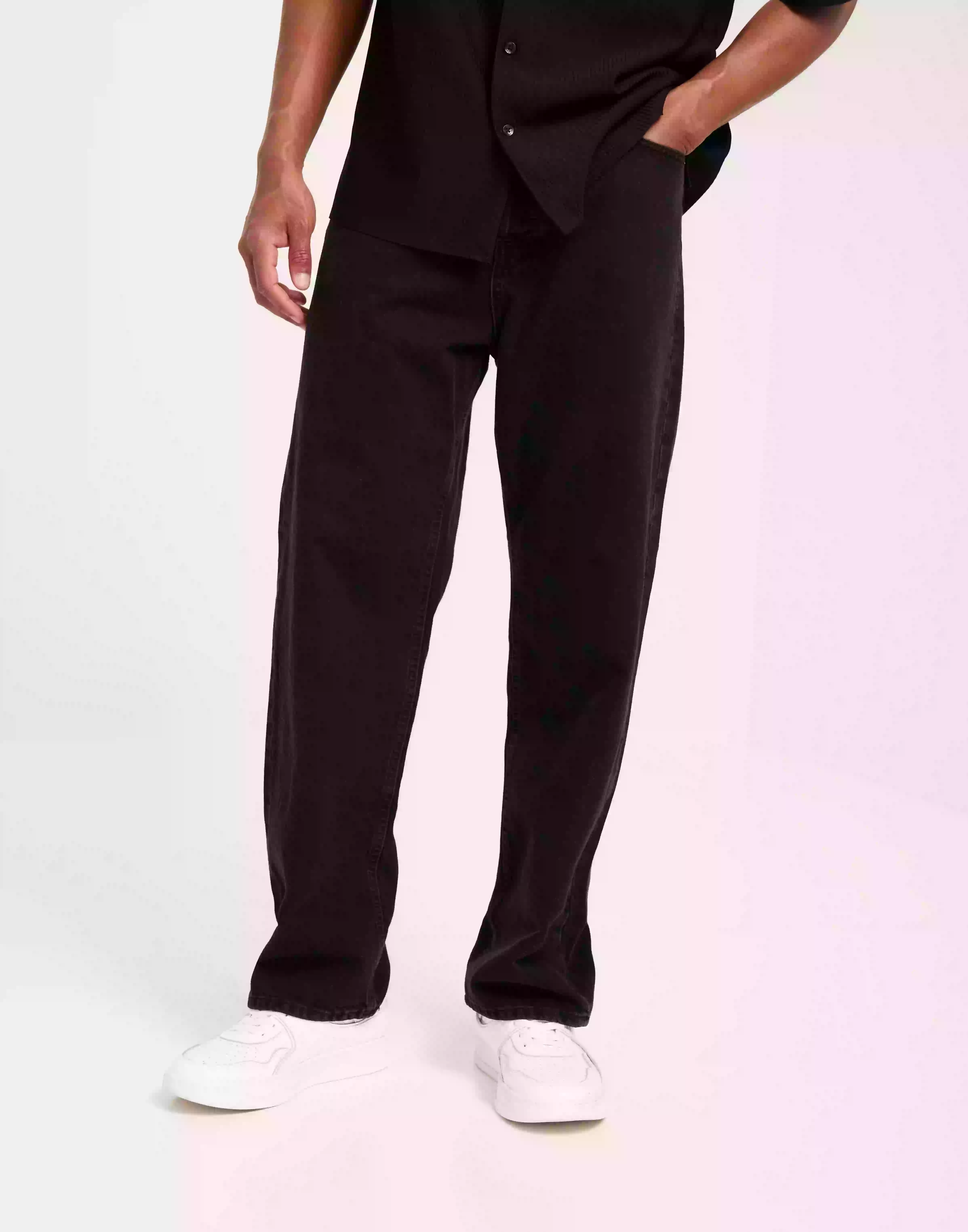 Jack & Jones Jjialex Jjoriginal Sbd 306 Noos Loose fit jeans Black Denim