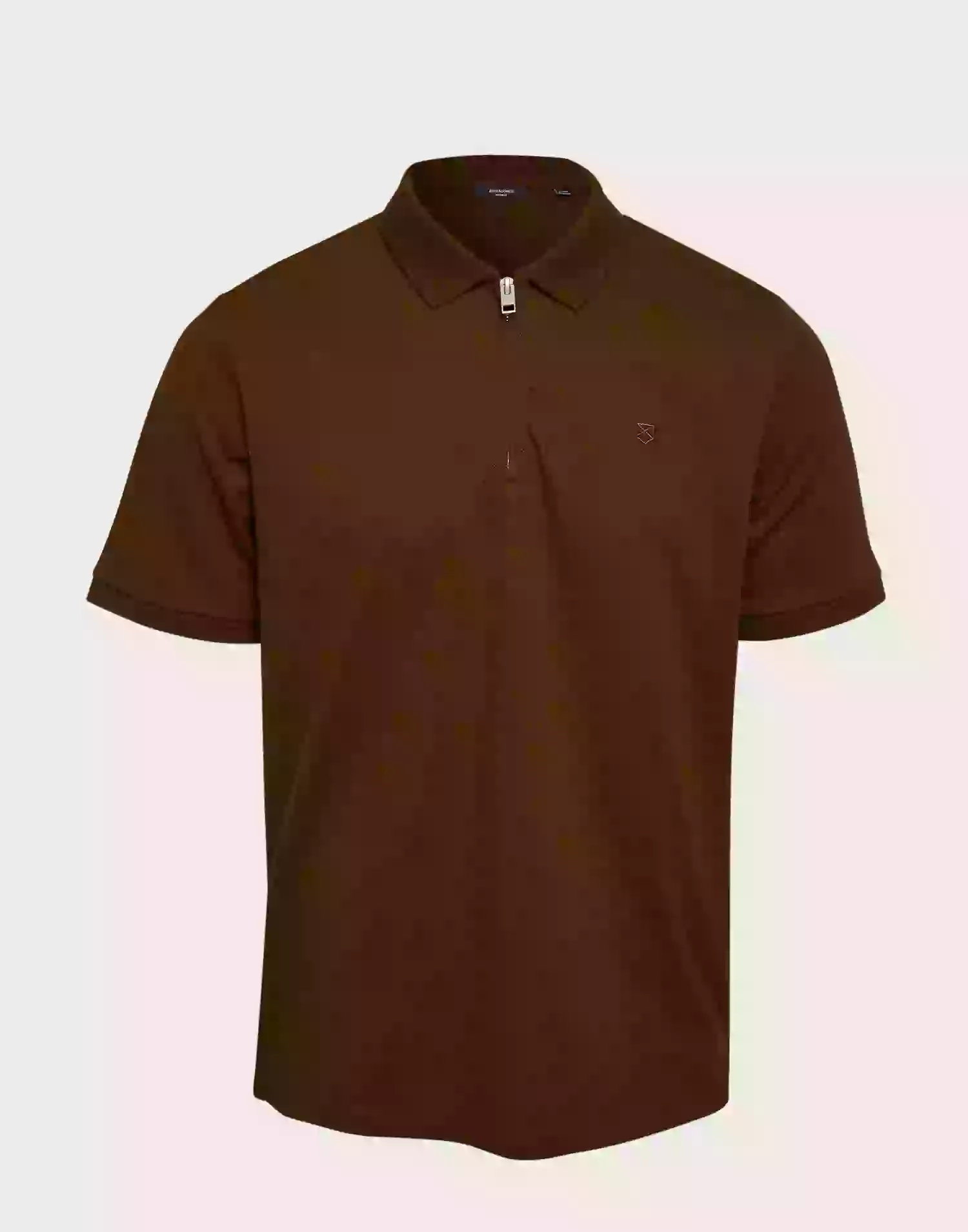 Jack & Jones Jprblascott Zip Ss Polo Sn Piké Emperador