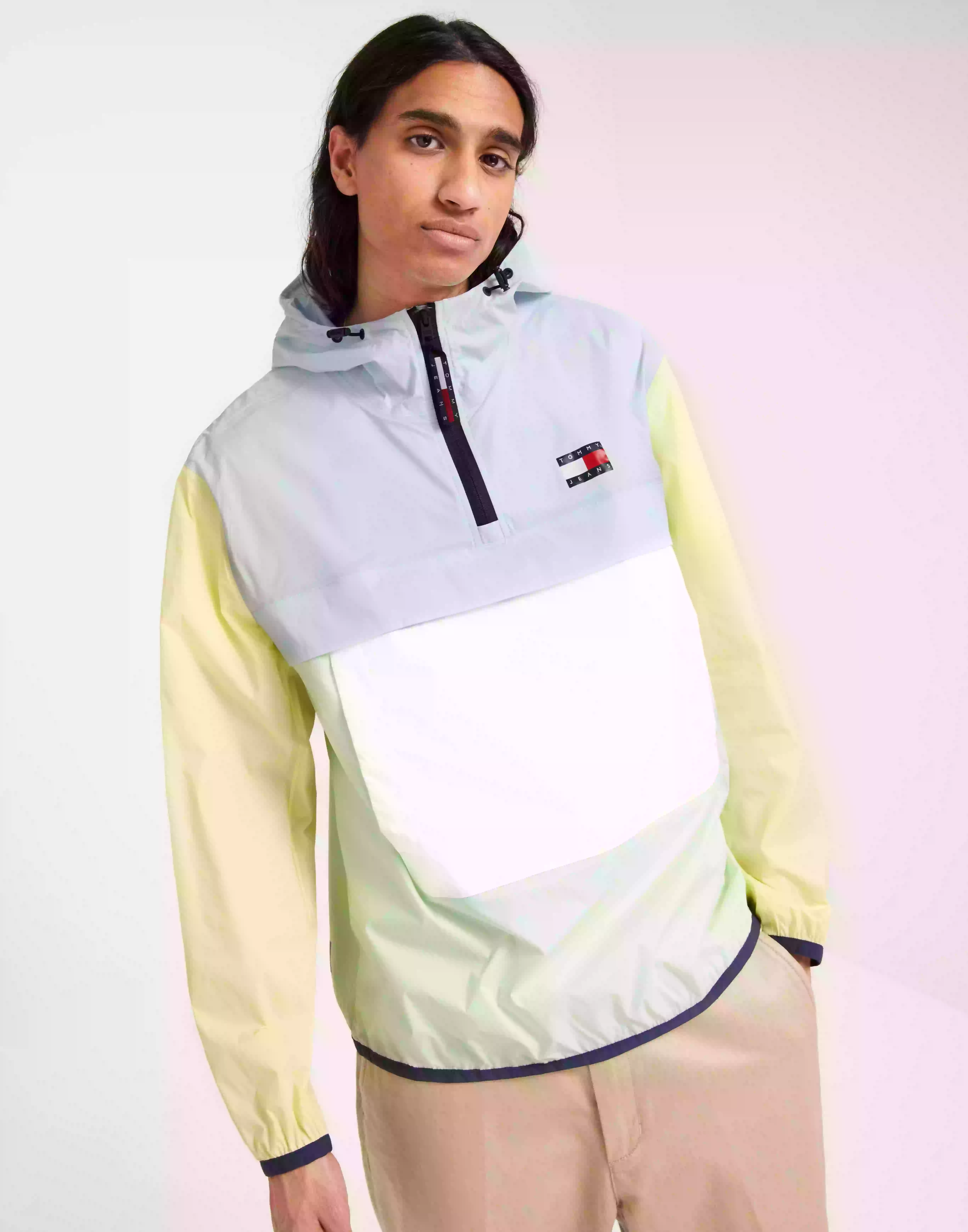 Tommy Jeans Tjm Clbk Pckable Tech Chicago Vårjackor & Höstjackor Shimmering Blue / Multi