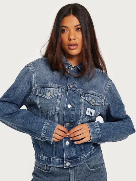 snap smække Resultat Køb Calvin Klein Jeans REGULAR ARCHIVE JACKET - Denim Medium | Nelly.com