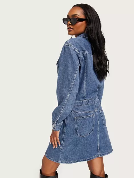 Buy Calvin Klein Jeans TRUCKER DRESS - Denim Medium