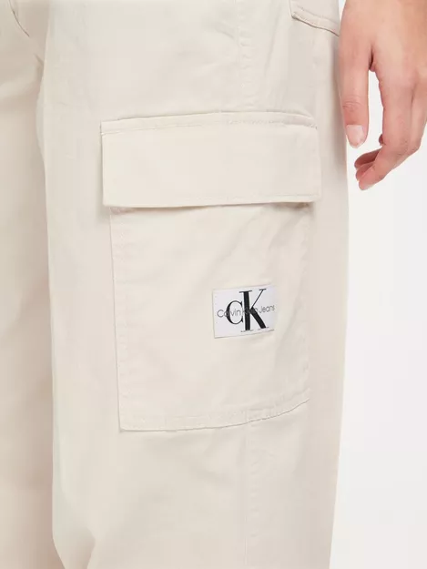Buy Calvin Klein Jeans STRETCH - Eggshell HIGH STRAIGHT TWILL RISE