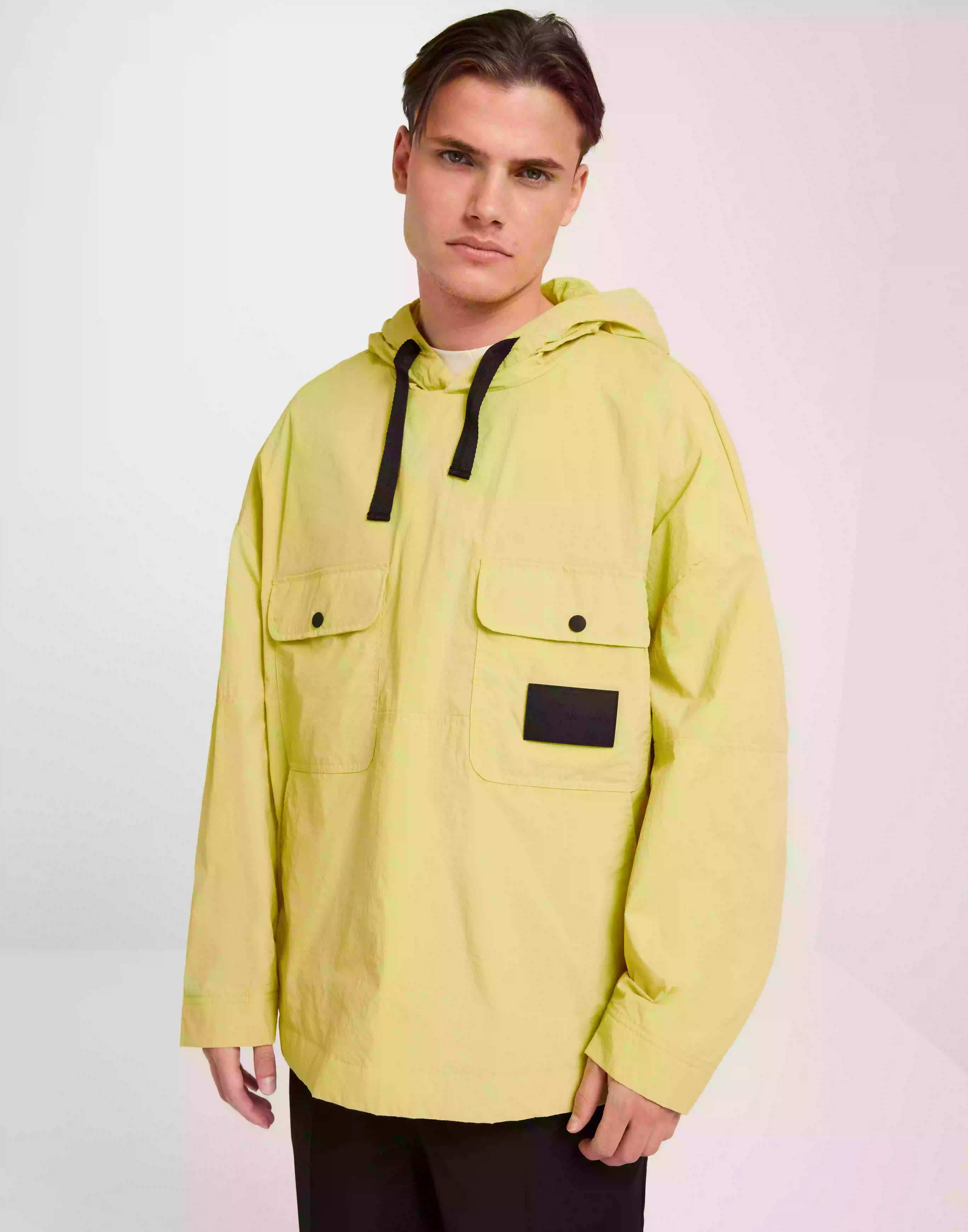 Calvin Klein Jeans Nylon Lightweight Popover Vårjackor & Höstjackor Yellow Sand
