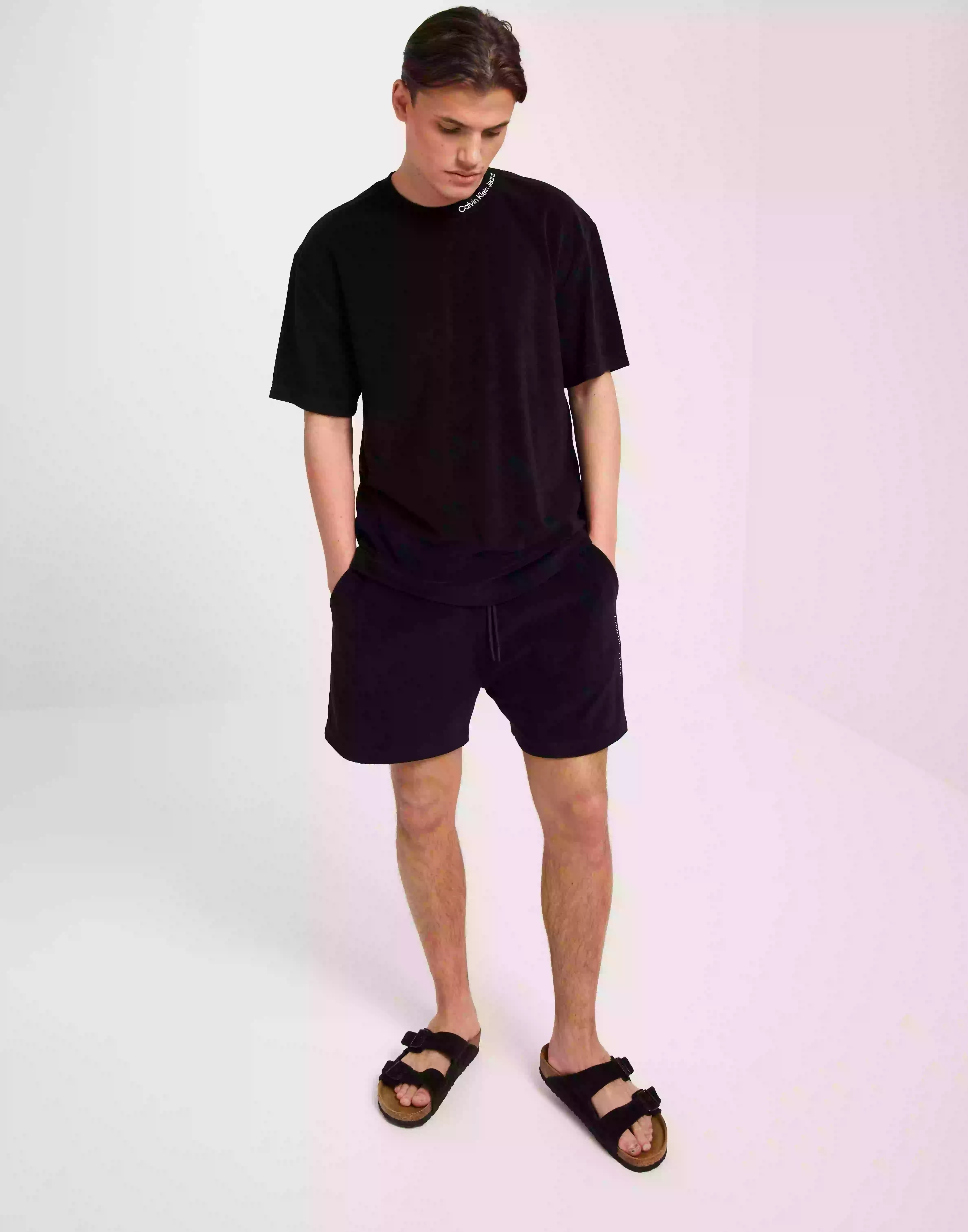 Calvin Klein Jeans Towelling Hwk Short Shorts Ck Black