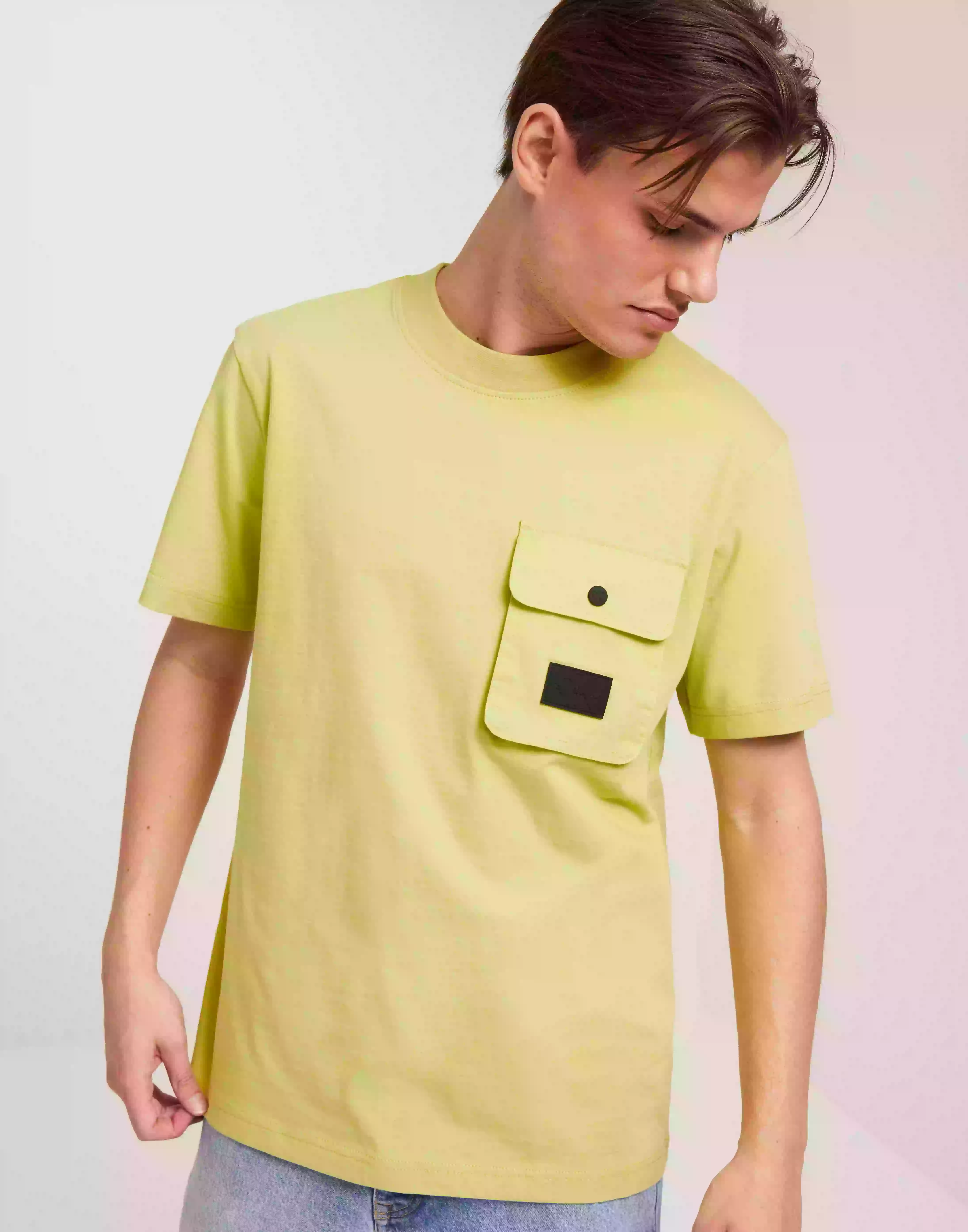 Calvin Klein Jeans Mix Media Pocket Tee T-Shirt & Singletter