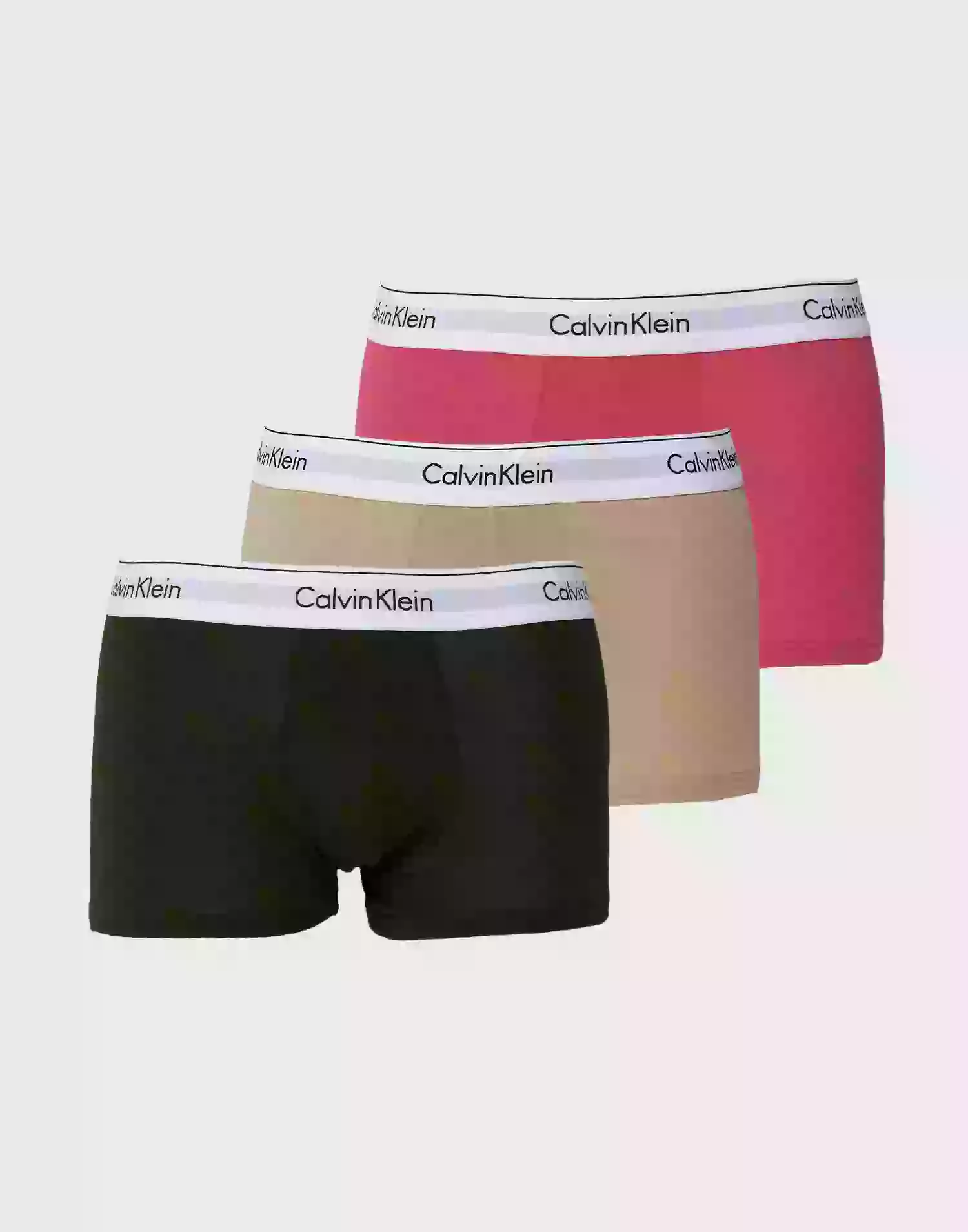 Calvin Klein Underwear Trunk 3PK Underbukser CERISE LIPSTICK, TRNCH, FIELD OLIVE