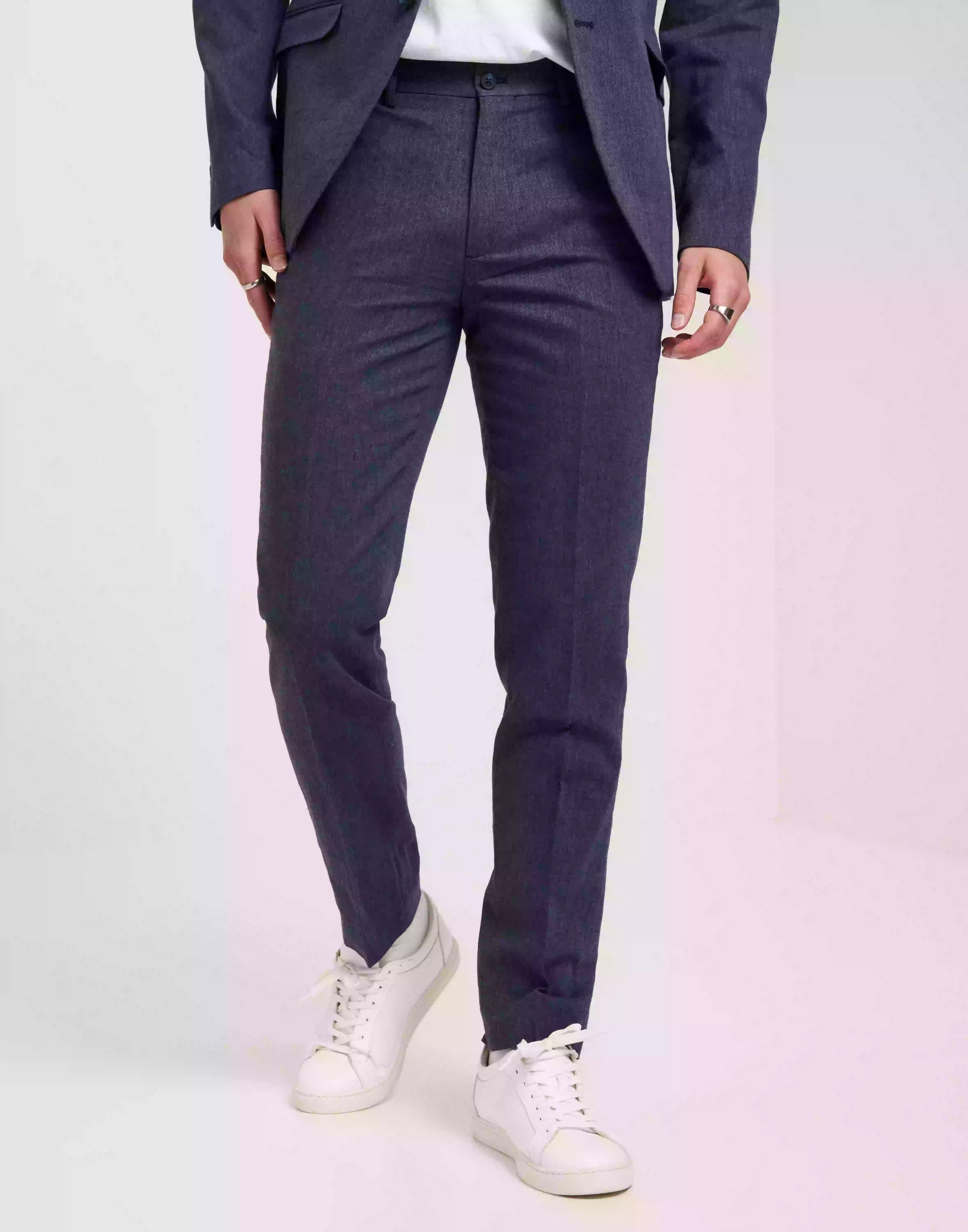 Jack & Jones Jprriviera Linen Trouser Slim Fit S Linnebyxor Navy Blazer Slim Fit
