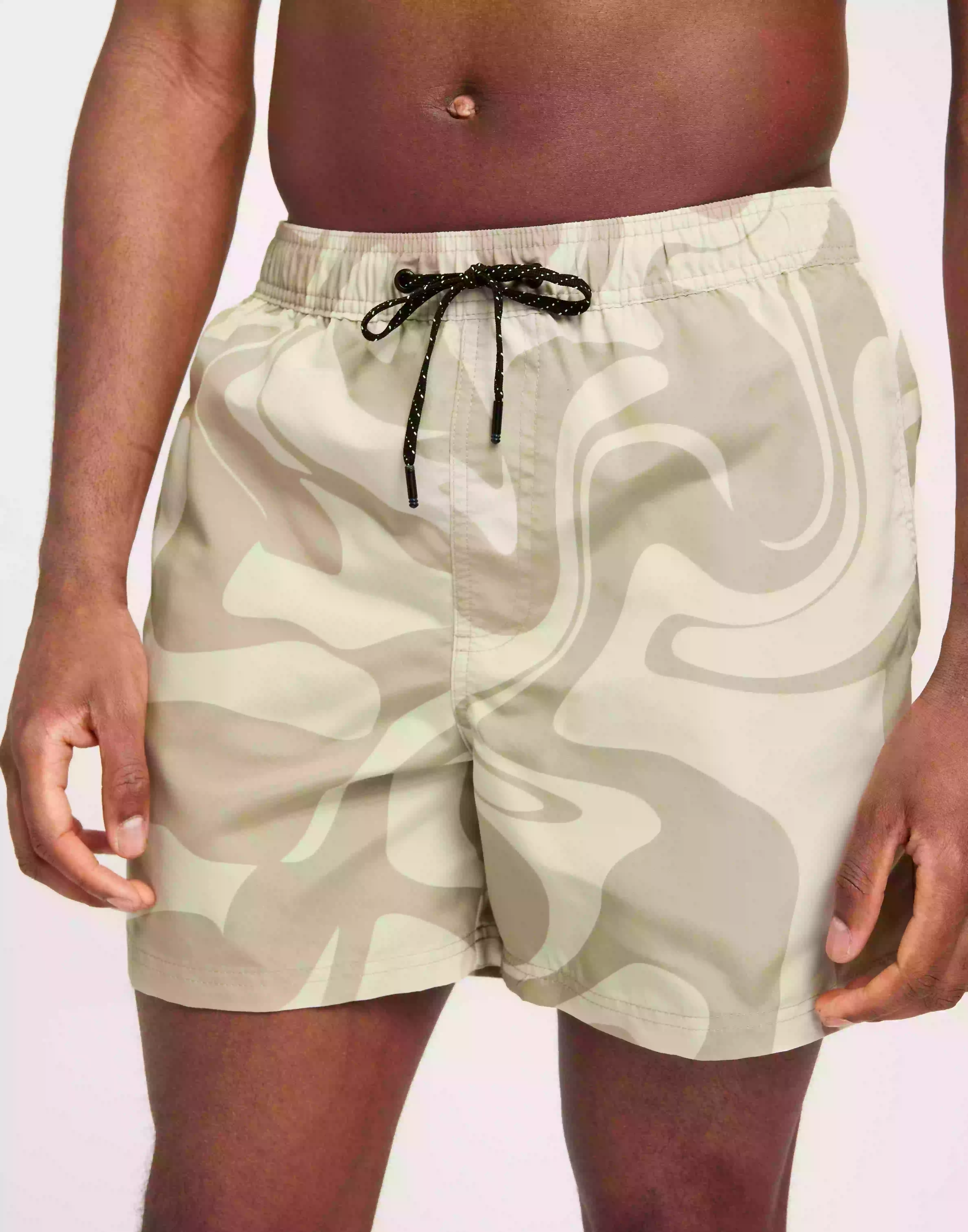 Jack & Jones Jpstfiji Jjoceanday Swim Badbyxor Moonbeam Crockery