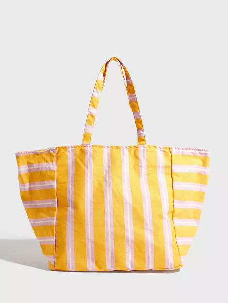 Køb Pieces PCLALA LARGE TOTE BC - Banana | Nelly.com
