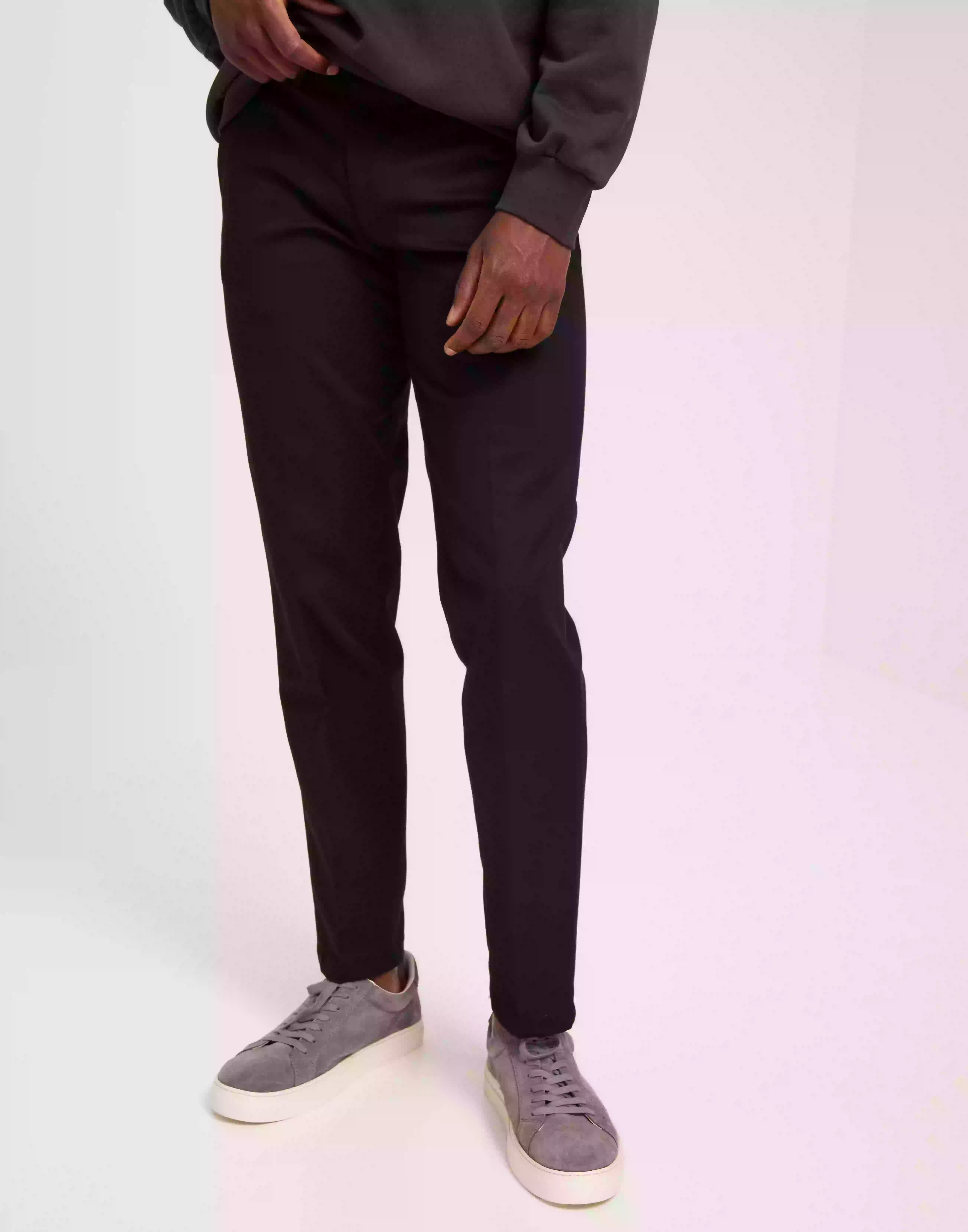 Selected Homme Slhstraight-William Twil 196 Pant W Kostymbyxor Black