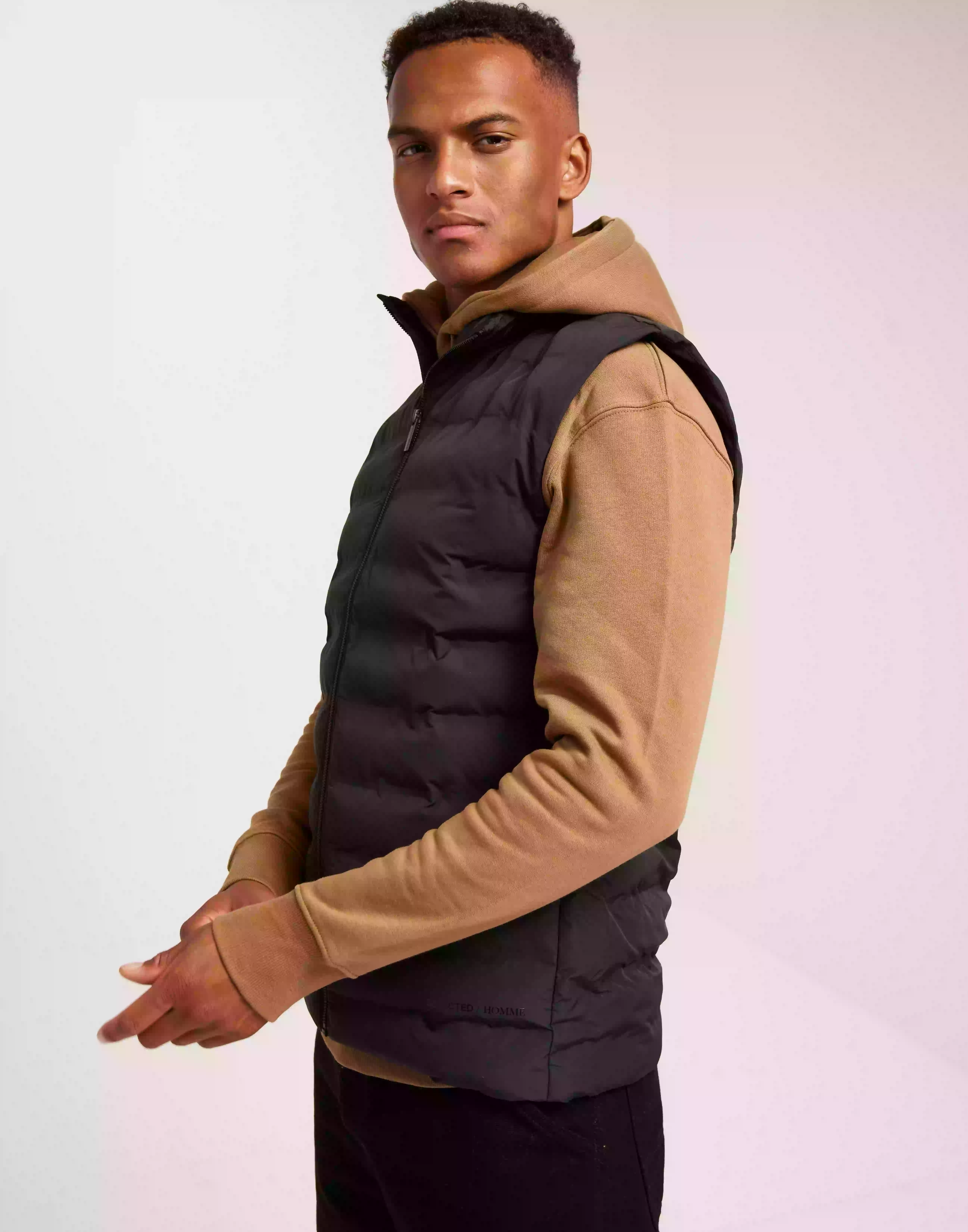 Selected Homme Slhbarry Quilted Gilet Noos Västar Stretch Limo