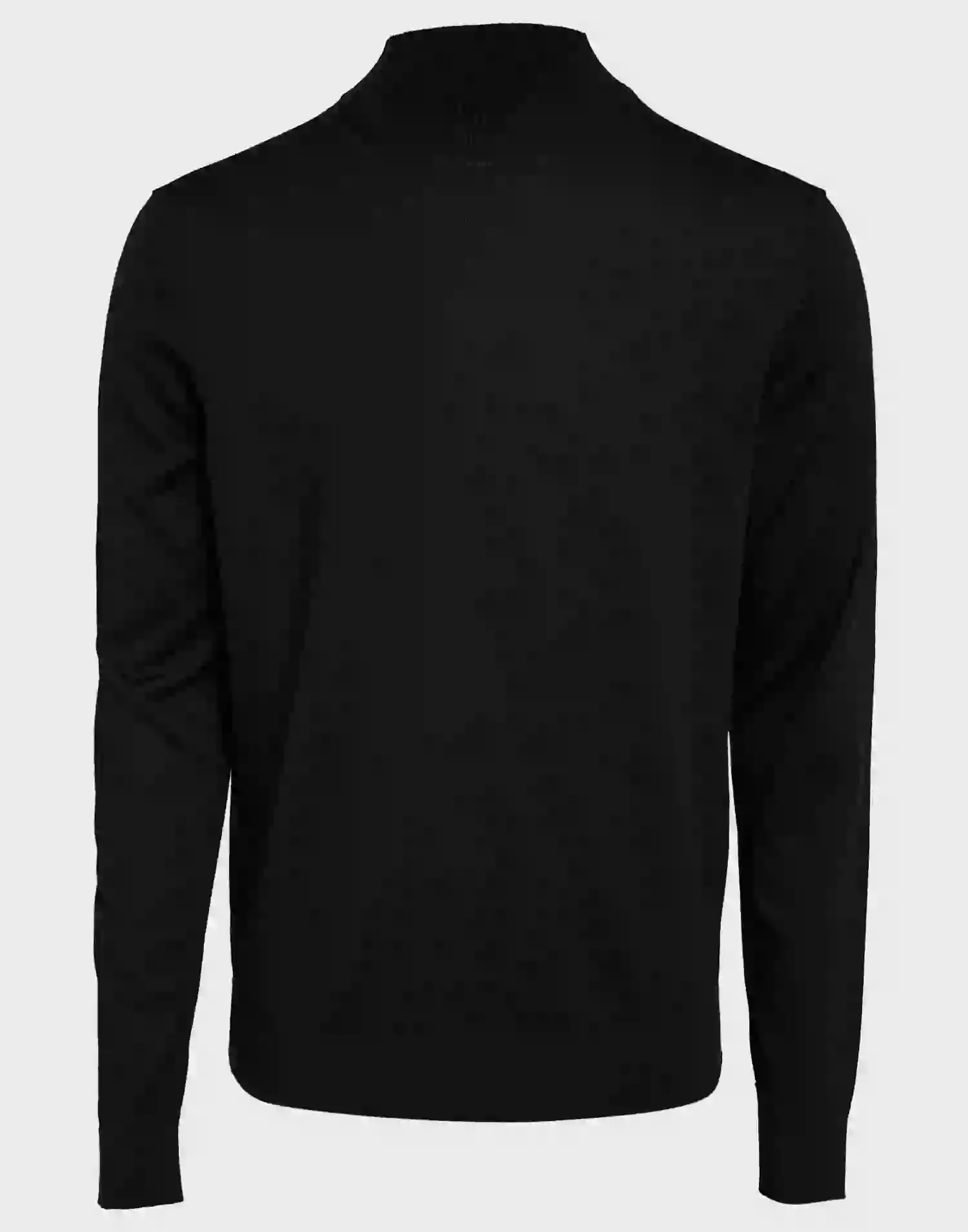 Selected Homme Slhtown Merino Coolmax Knit Mock B Polotröjor Black