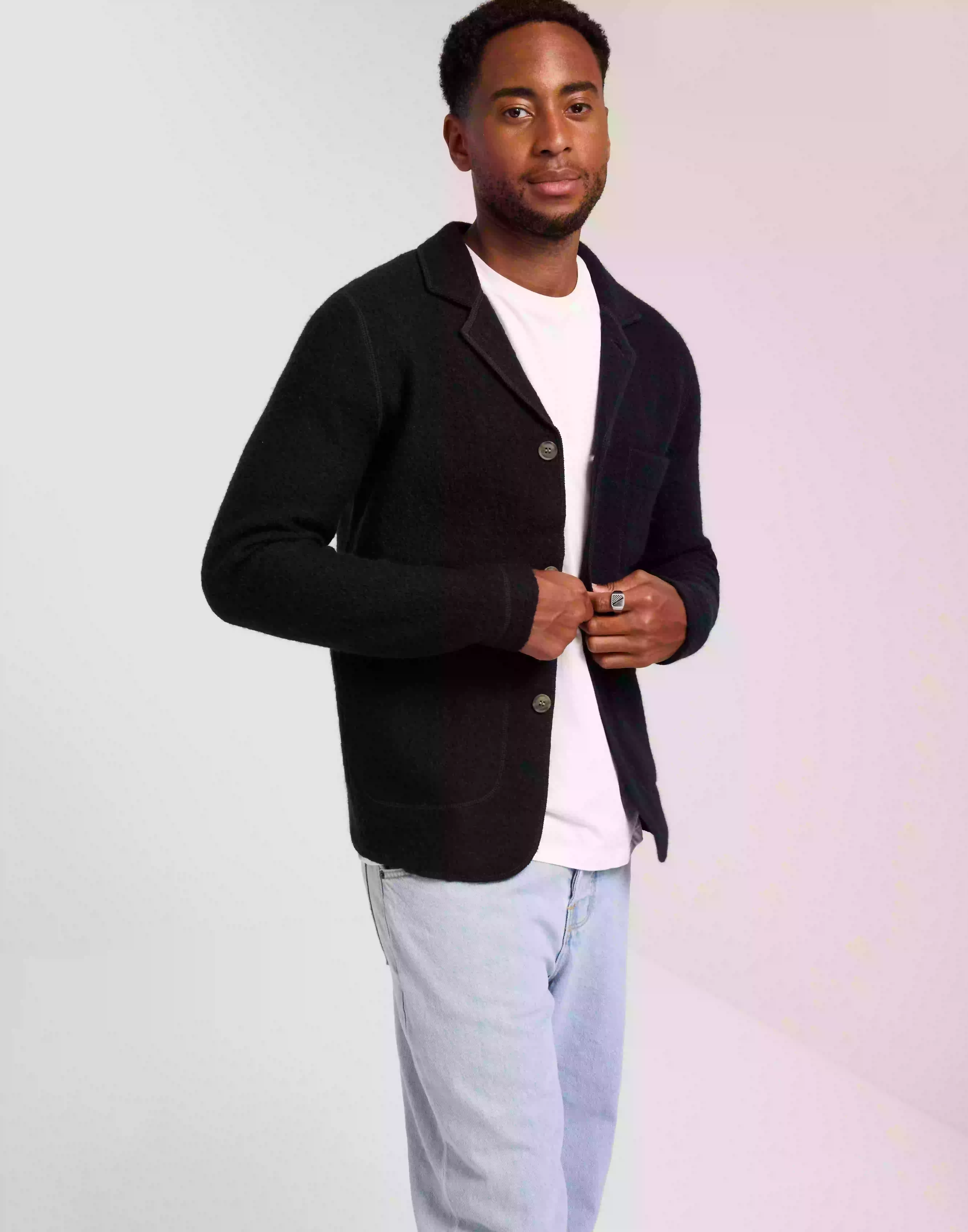Selected Homme Slhnealy Knit Blazer W Noos Kavajer Sky Captain