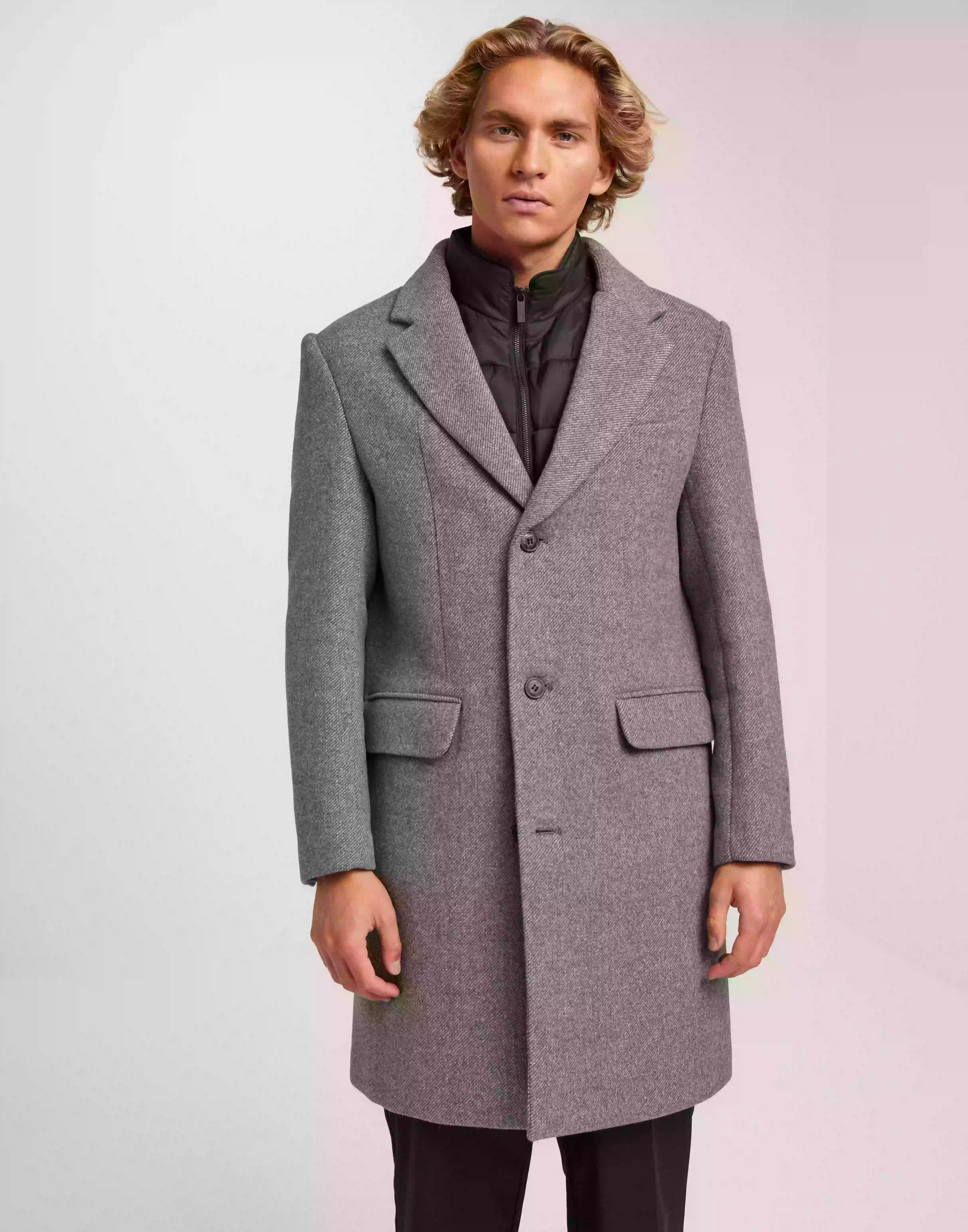 Selected Homme Slhjoseph Wool Coat Noos Rockar Light Grey Melange
