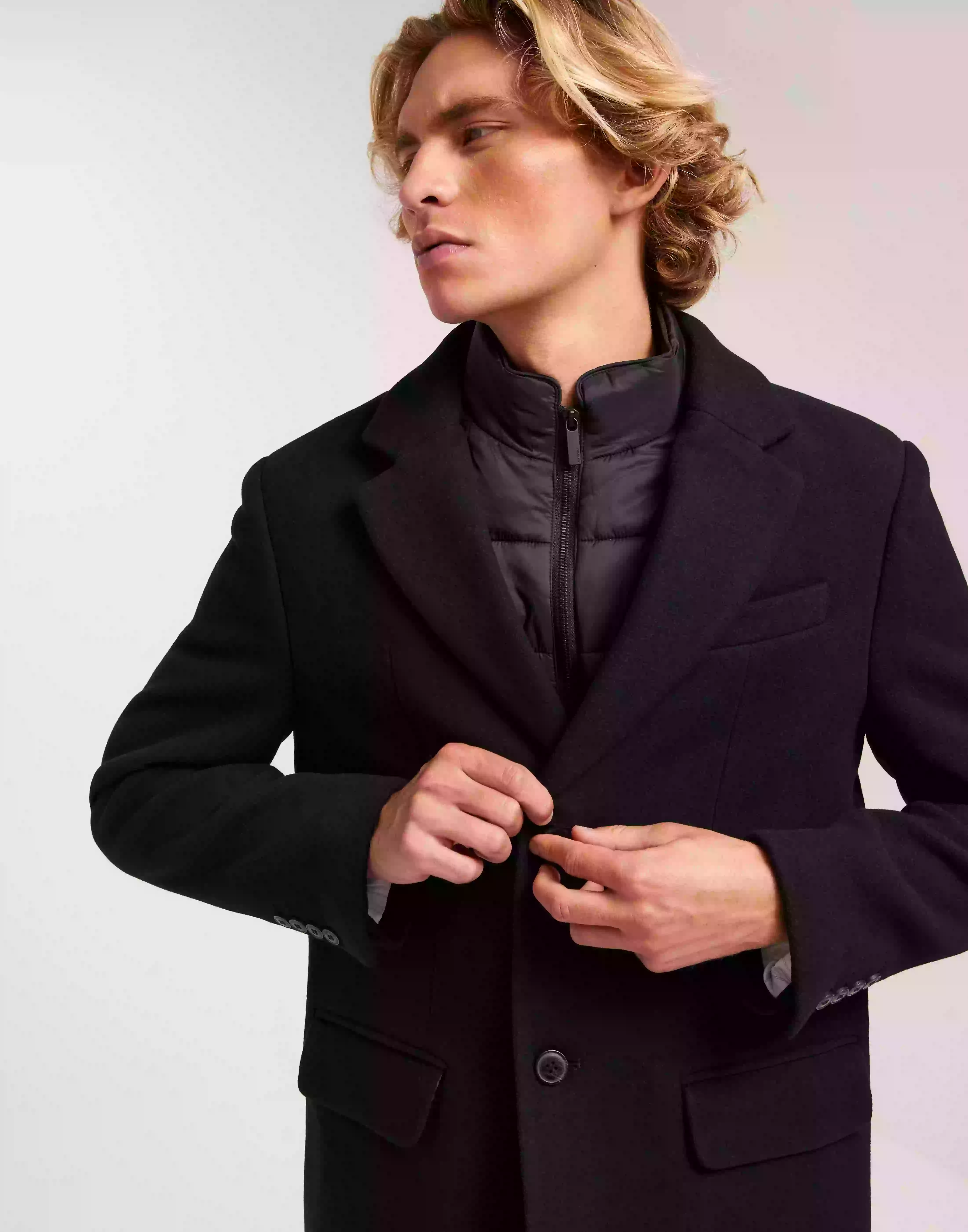 Selected Homme Slhjoseph Wool Coat Noos Rockar Stretch Limo