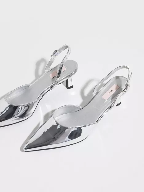 Buy Nelly Pointy Low Heel - Silver | Nelly.com