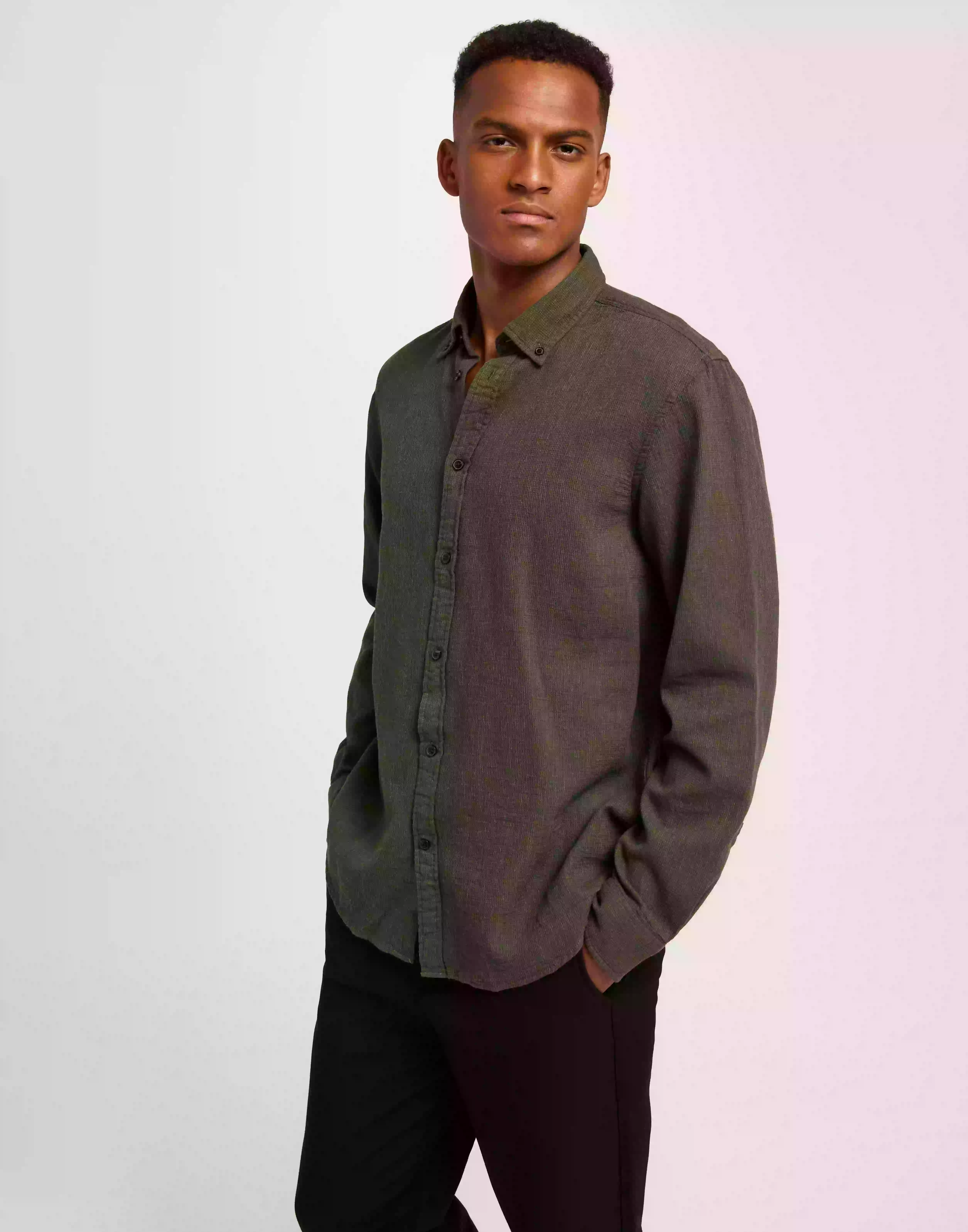 Selected Homme Slhrelaxrobin-Drake Shirt W Skjorter Forest Night