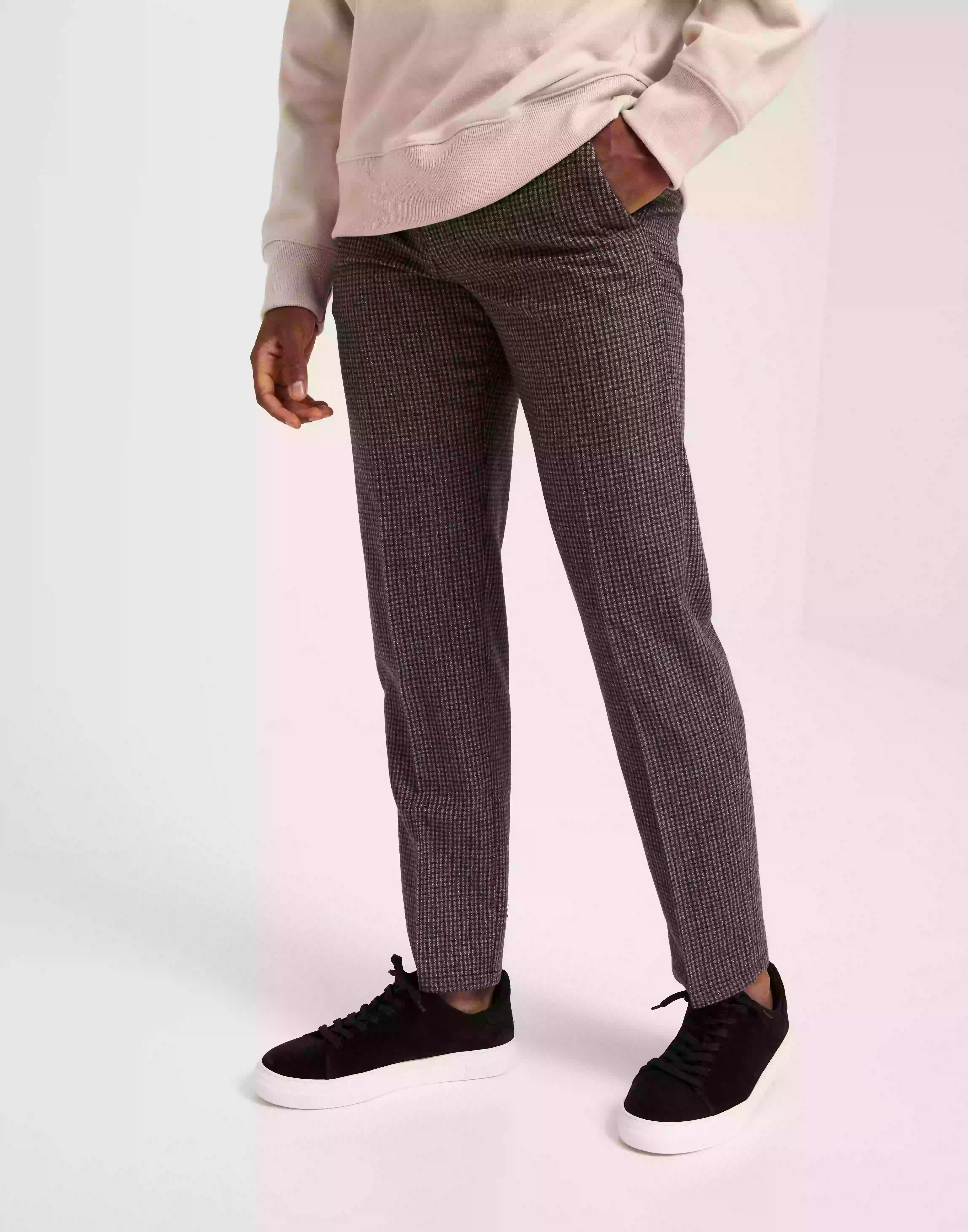 Selected Homme Slhstraight-William Wool Dsn 196 Pa Byxor Brindle Multi