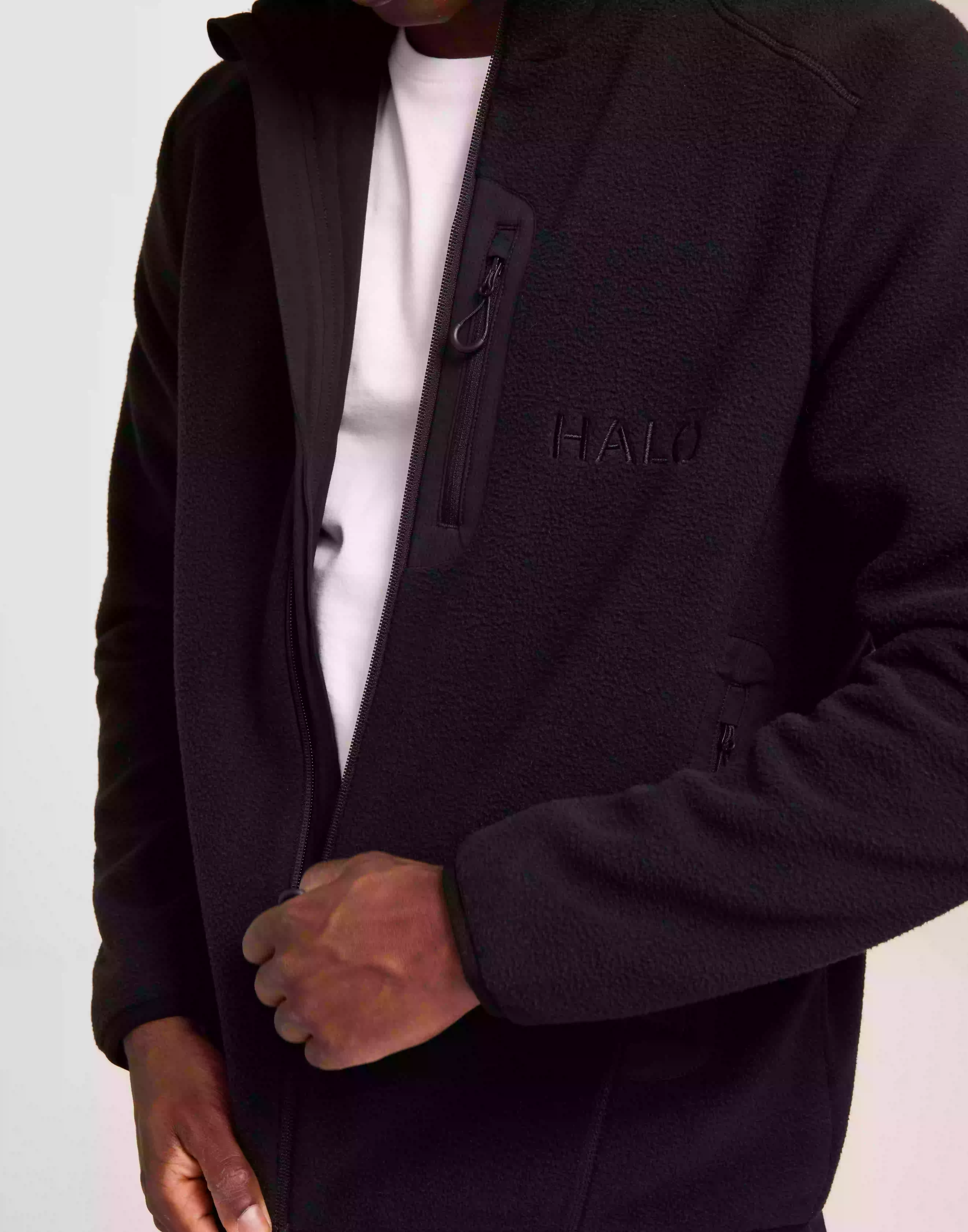 Halo Halo Teddy Fleece Jacket Fleecejackor Black