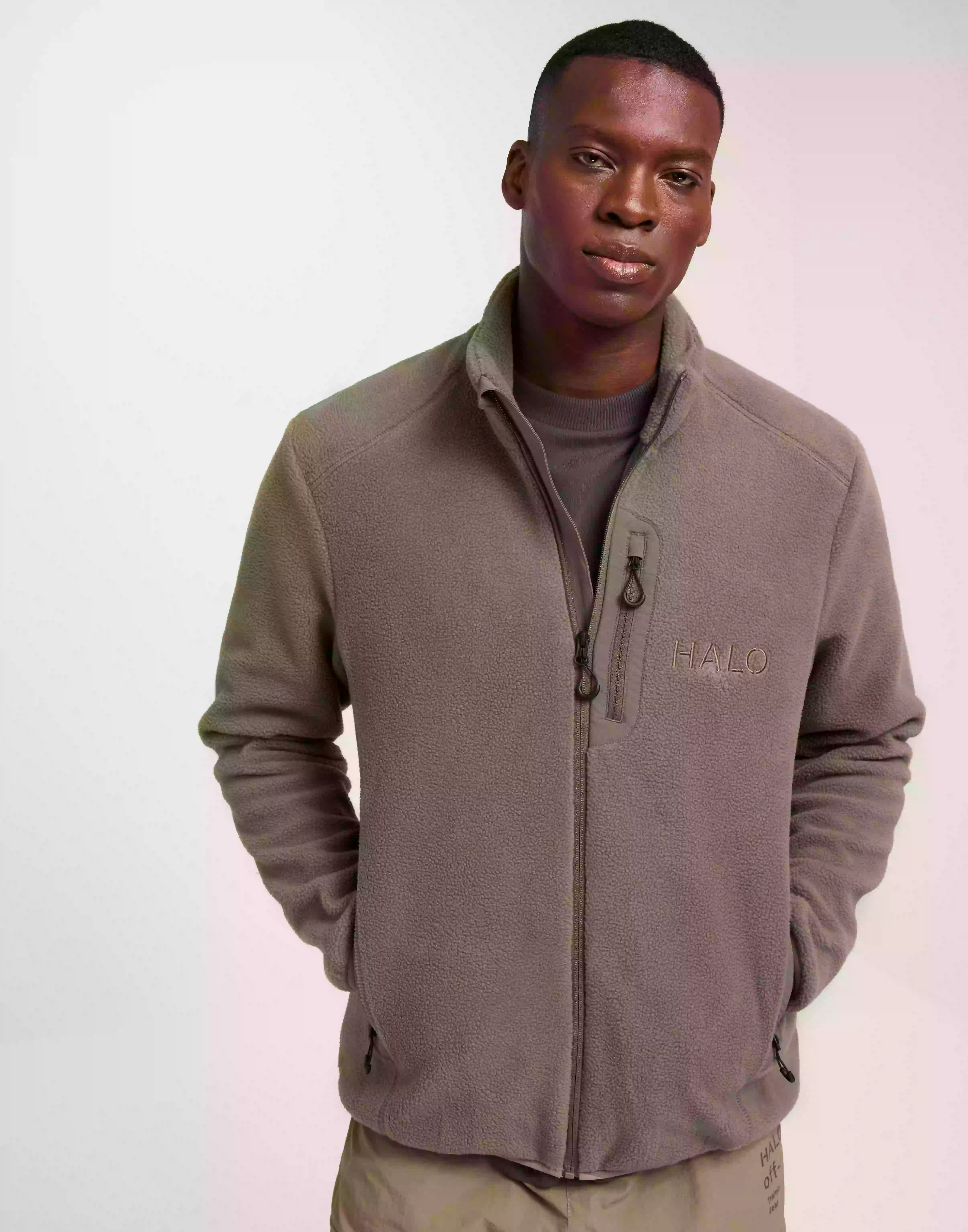 Halo Halo Teddy Fleece Jacket Fleecejackor Morel