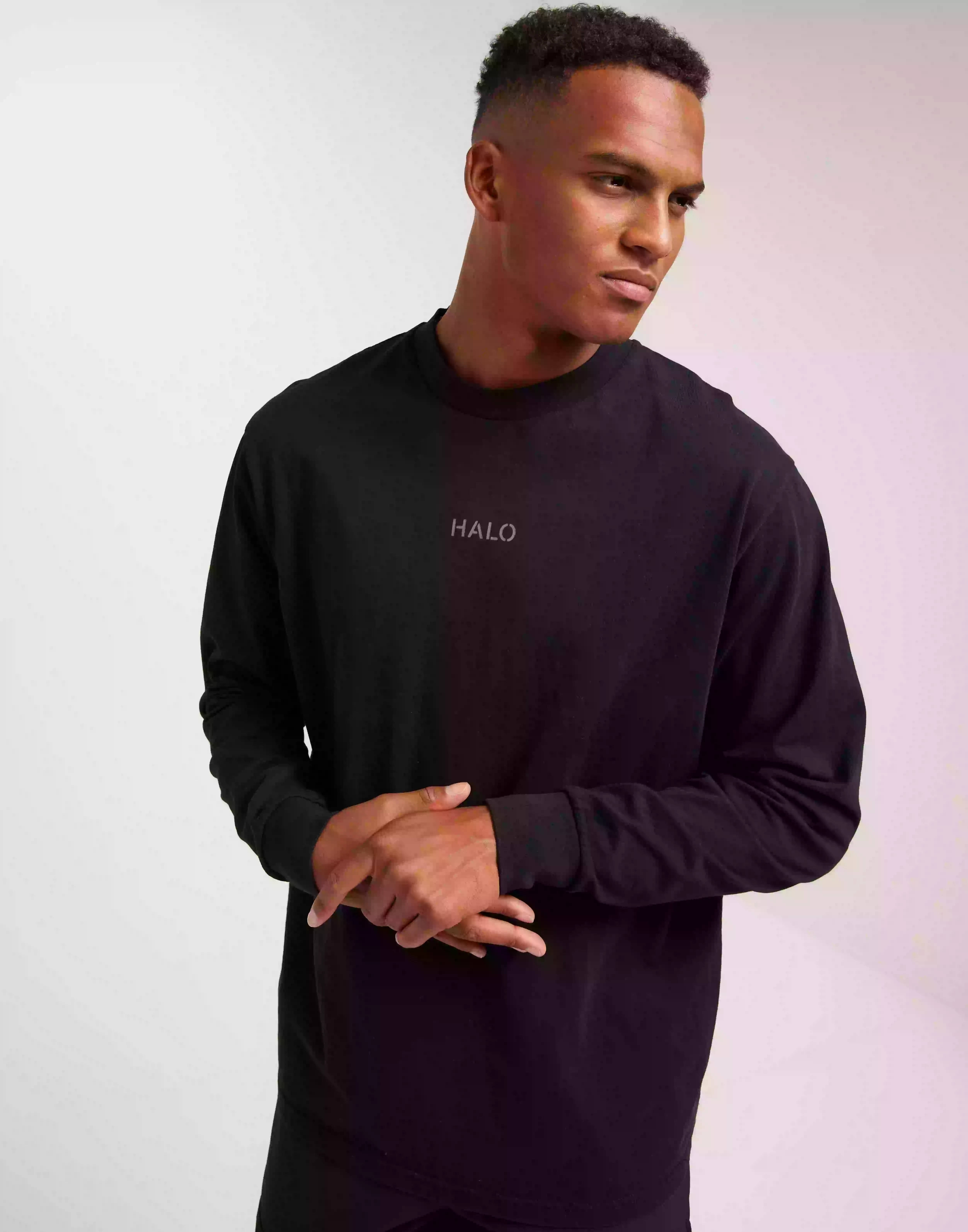 Halo Halo Graphic L/S T-Shirt Langermede t-shirts Black