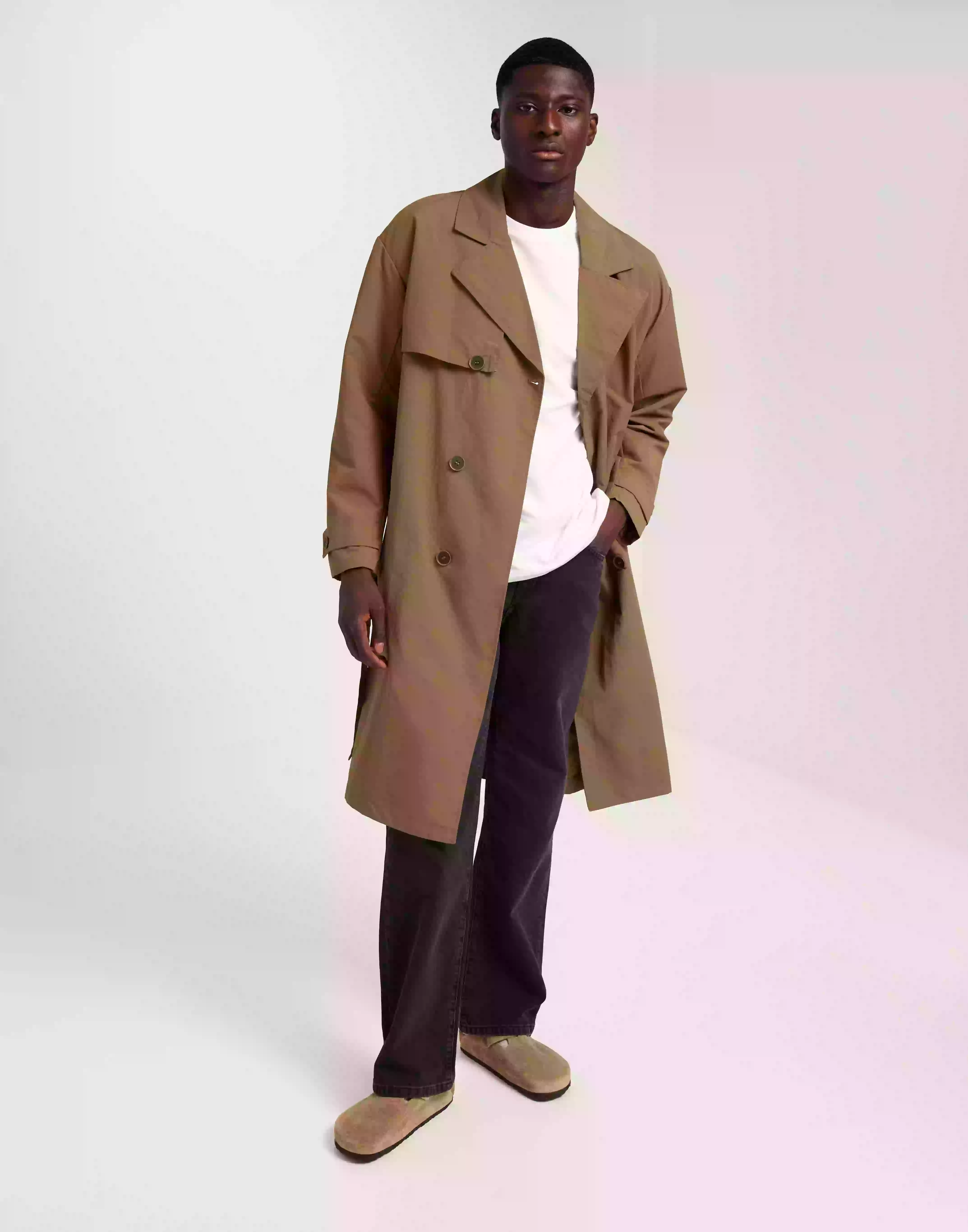 Only & Sons Onswilliam Trenchcoat Otw Trenchcoats Toasted Coconut