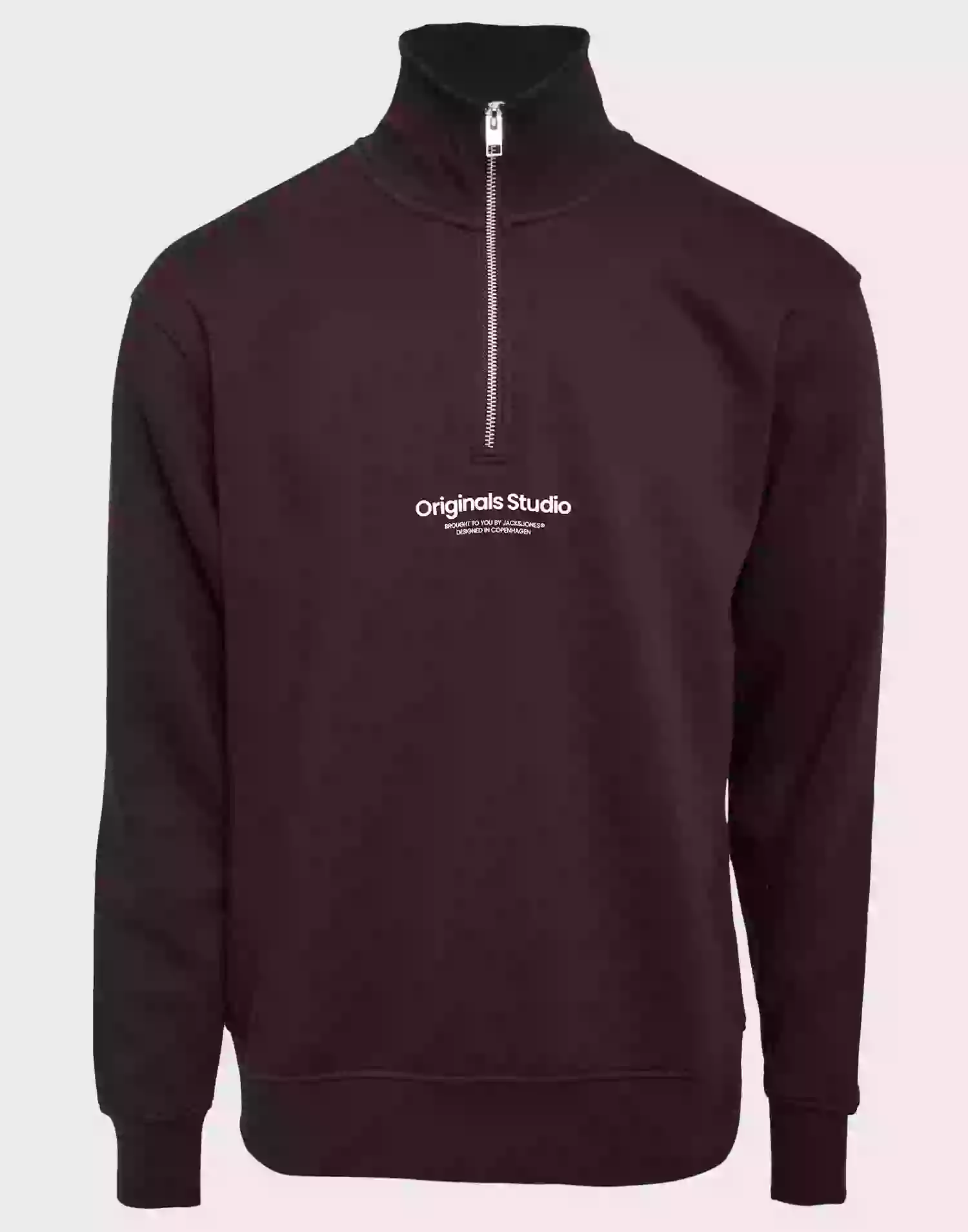 Jack & Jones Jorvesterbro Sweat Quarter Zip Hn N Half zip Chocolate Brown