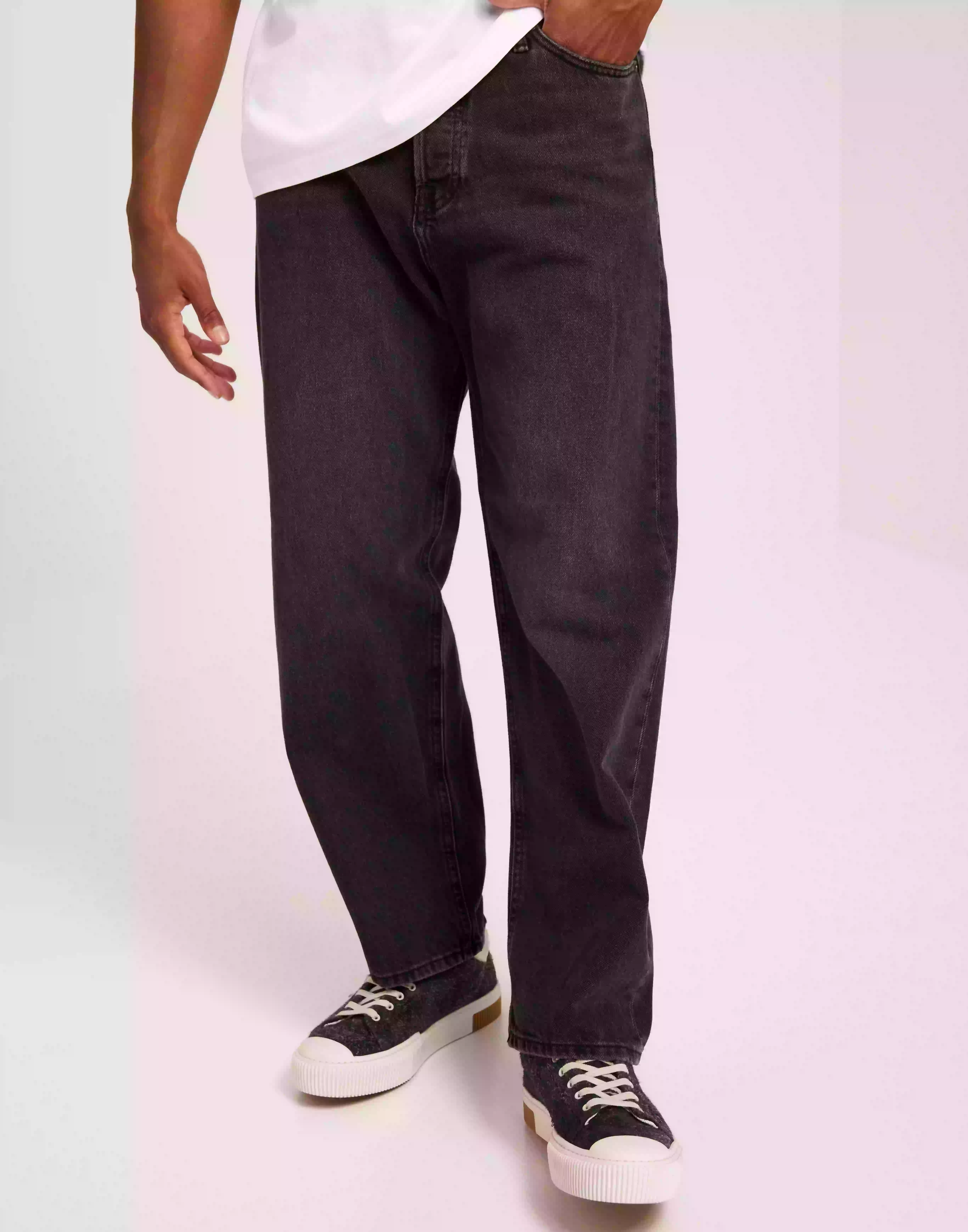 Jack & Jones Jjialex Jjoriginal Sbd 317 Loose fit jeans Black Denim