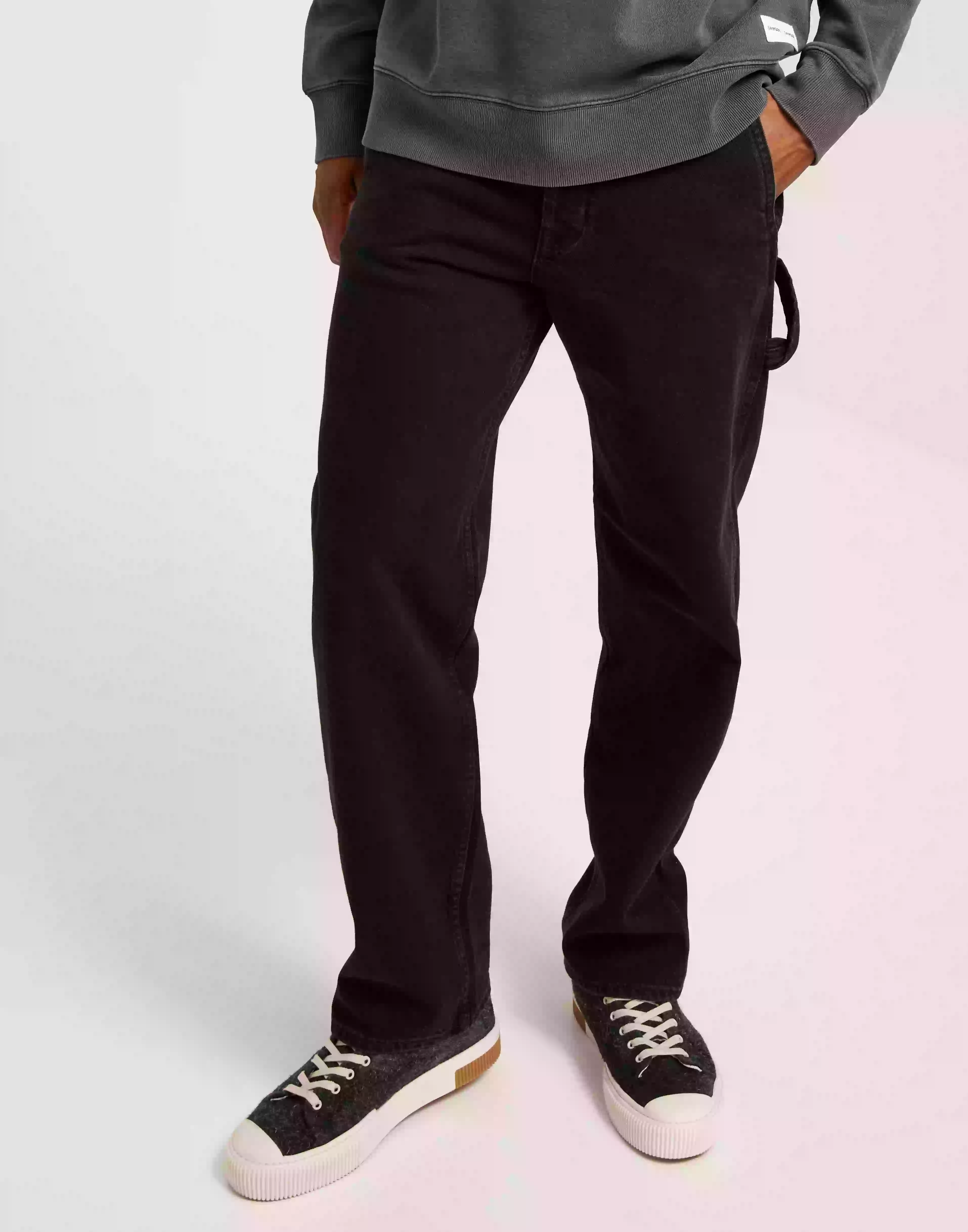 Jack & Jones Jjieddie Jjutility Sbd 306 Sn Loose fit jeans Black Denim