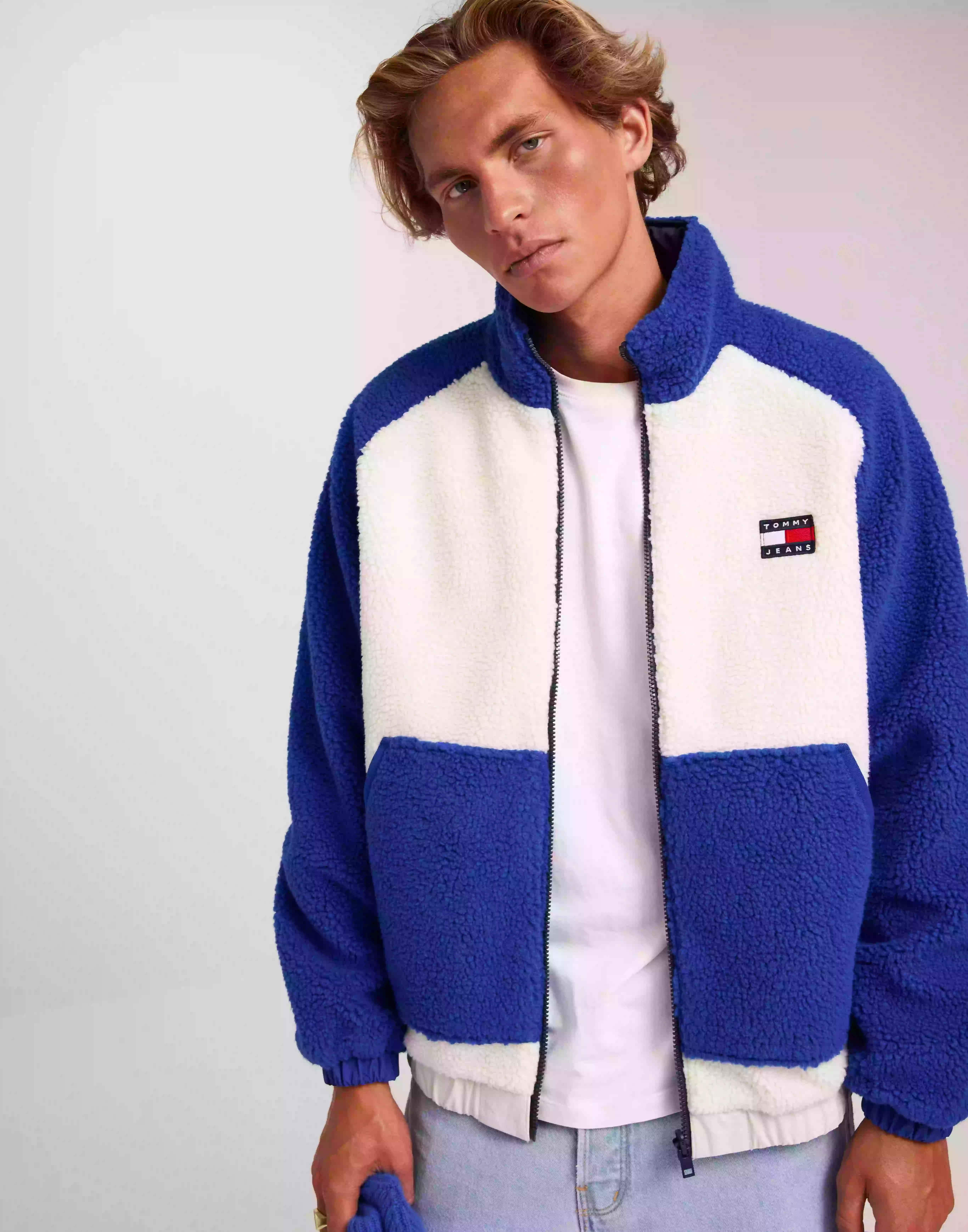 Tommy Jeans Tjm Reversible Sherpa Jacket Vårjackor & Höstjackor Ultra Blue / Multi