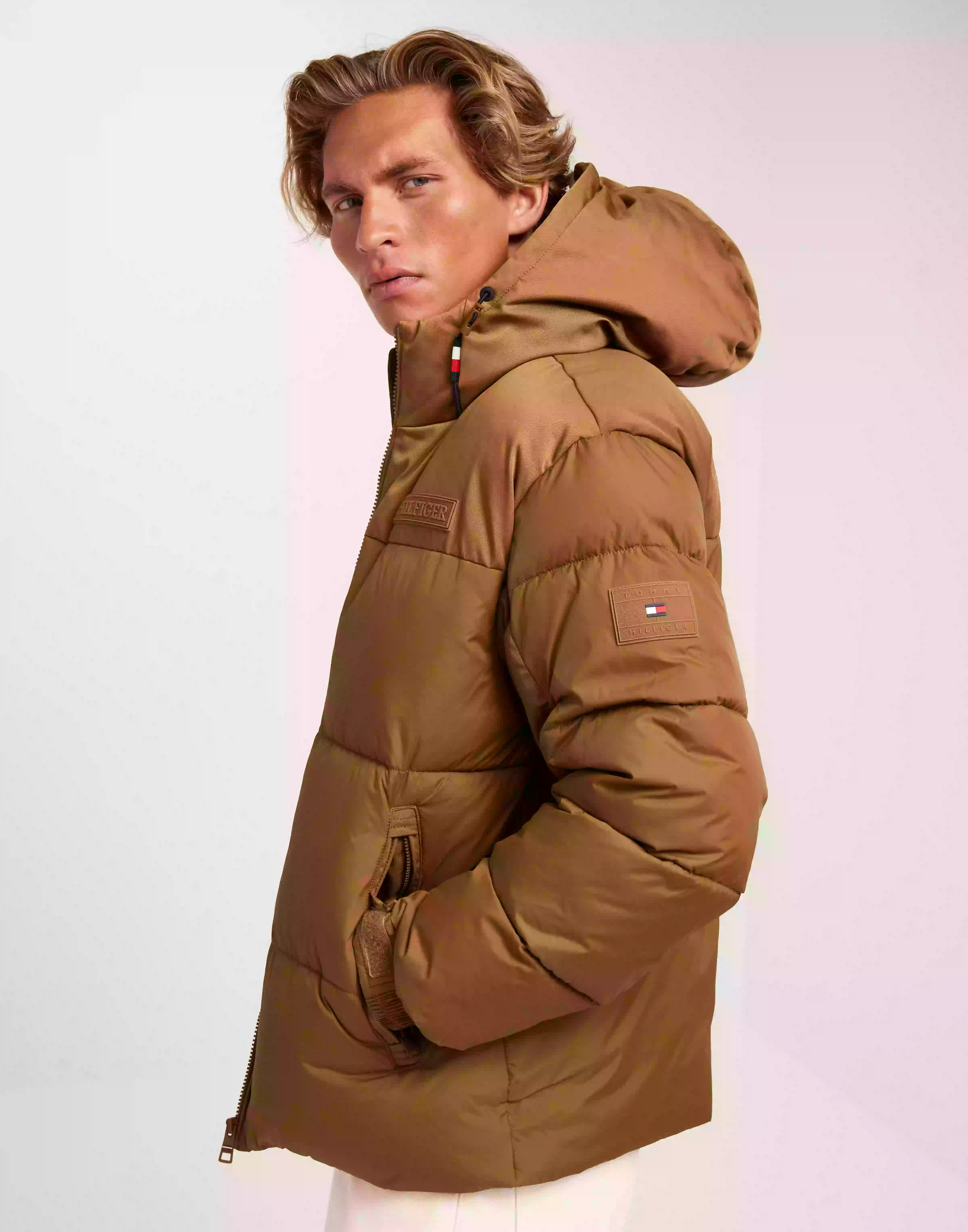 Tommy Hilfiger New York Hooded Jacket Puffer jackets Desert Khaki