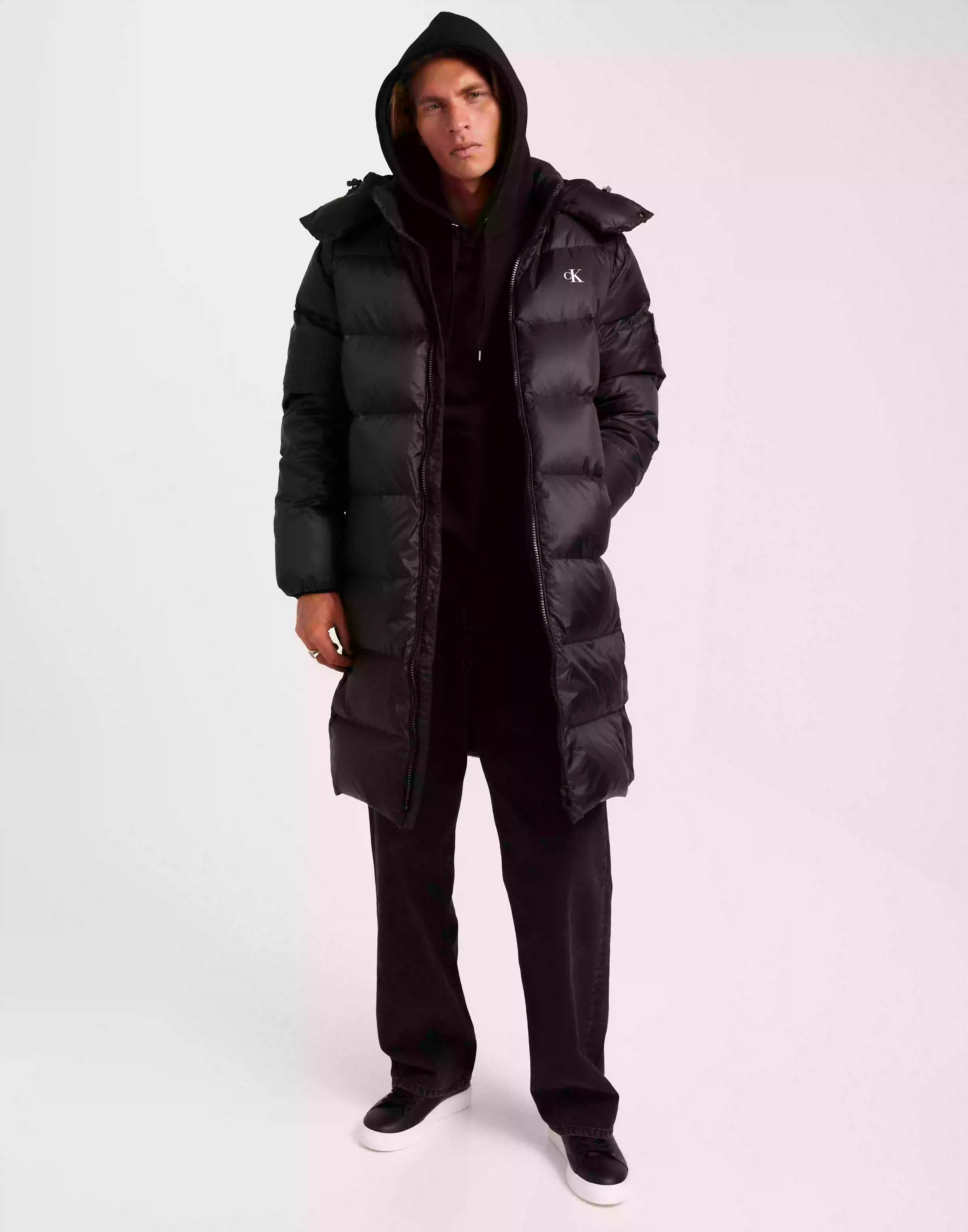 Calvin Klein Jeans Essentials Down Long Parka Dunjackor Ck Black