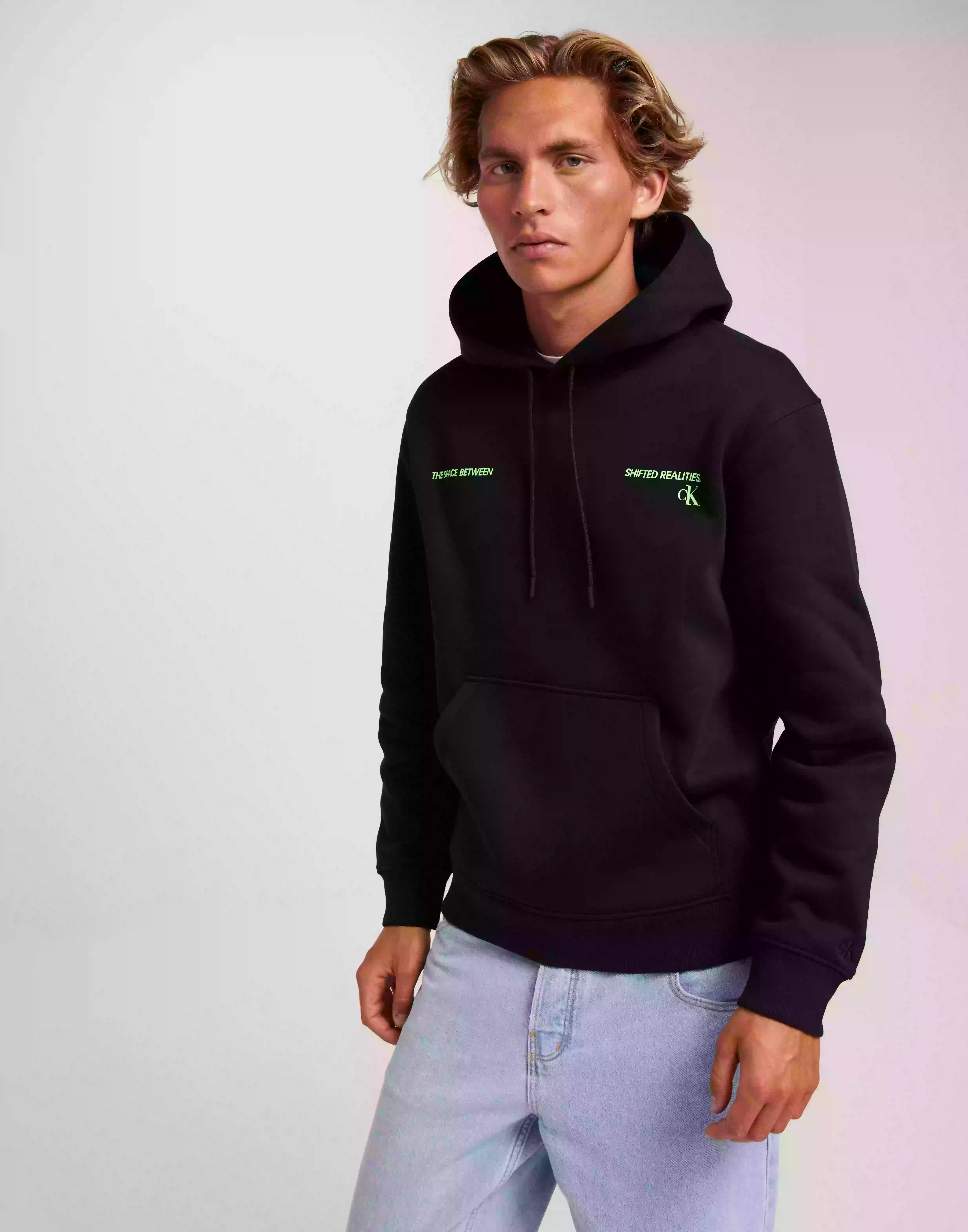Calvin Klein Jeans Hyper Real Landscape Hoodie Hoodies Ck Black