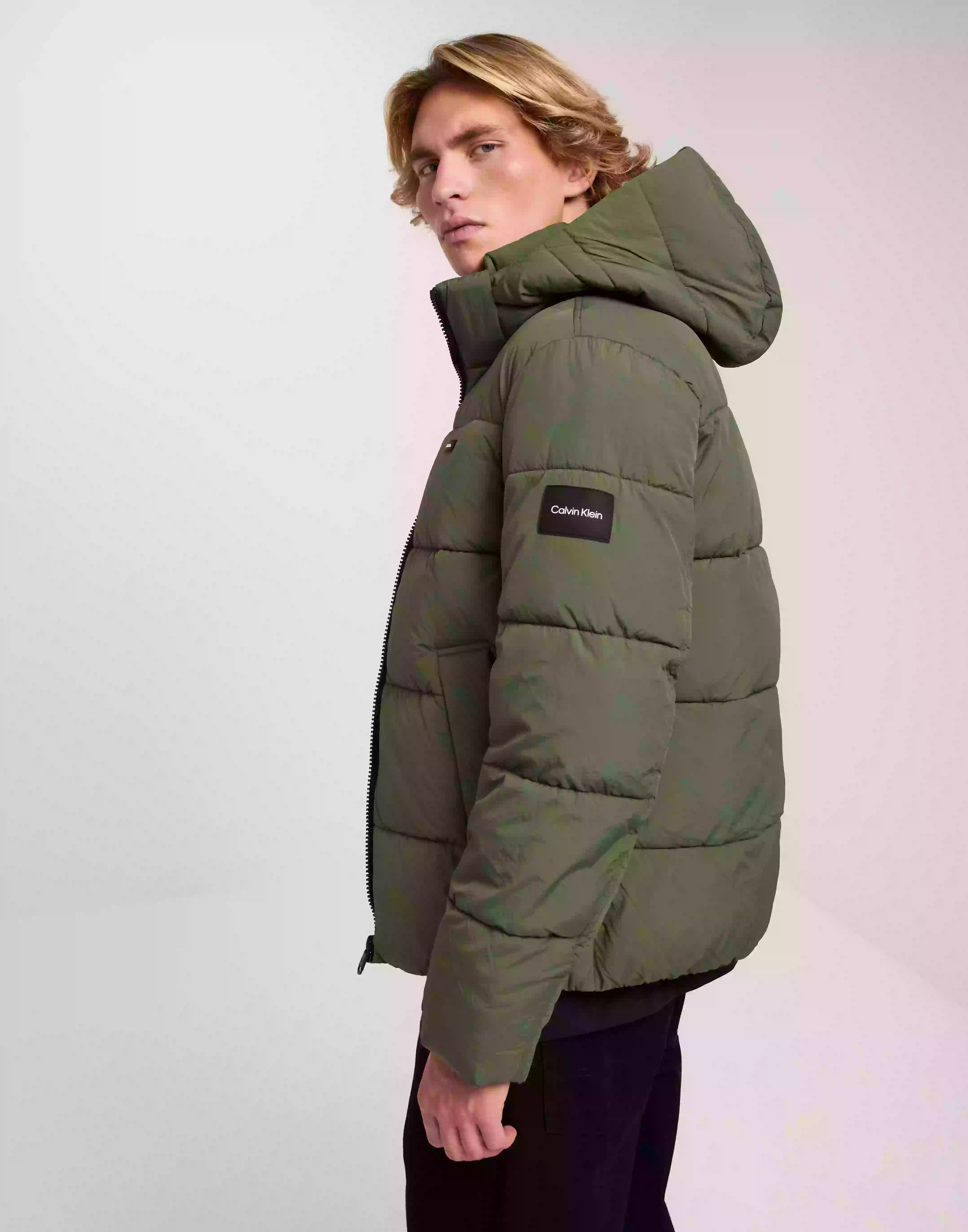 Calvin Klein Crinkle Nylon Quilt Jacket Puffer jackets Thyme